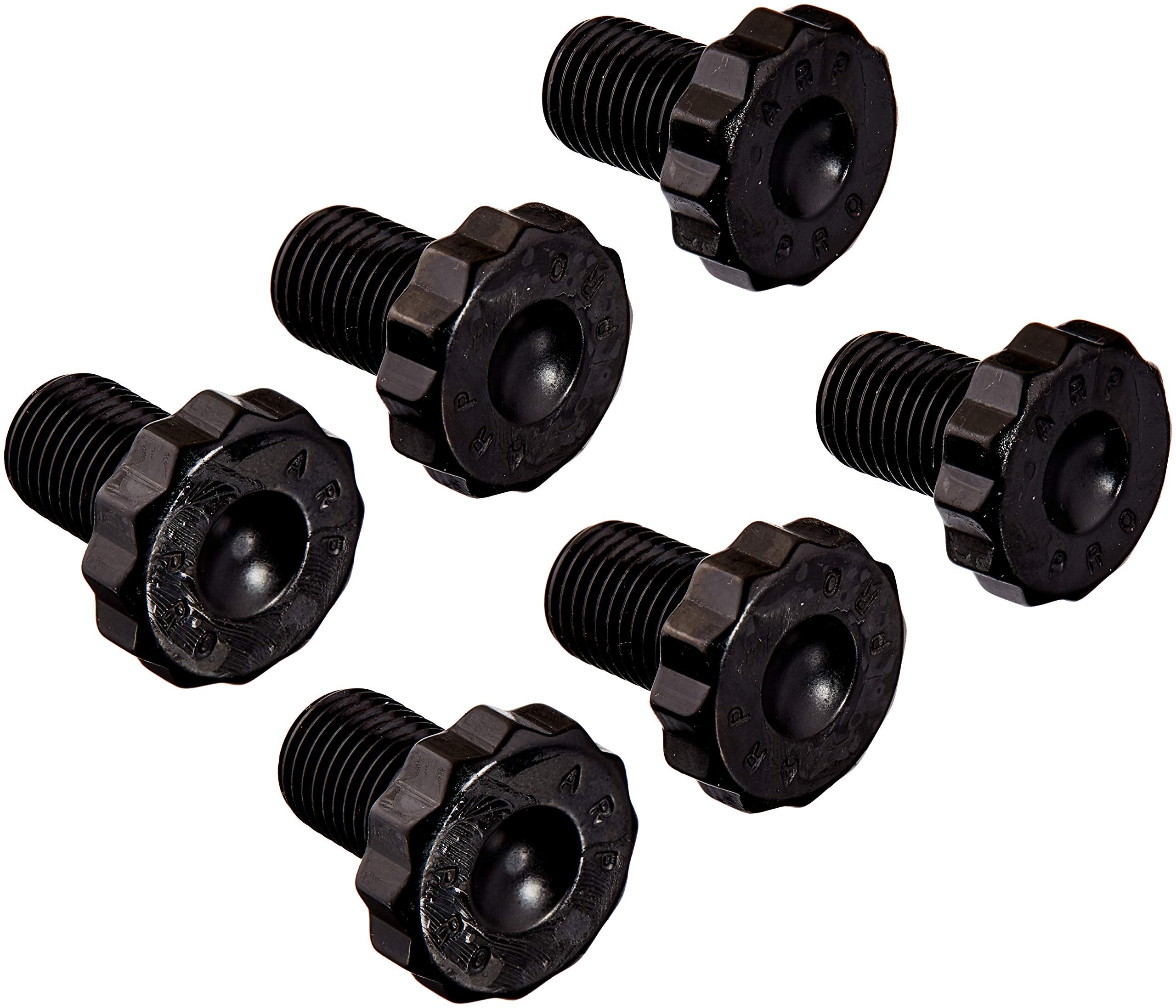 ARP Pro Series Flexplate Bolt Kit, 7/16-20 in Thread, 0.680 in Long, 12 Point Head, Chromoly, Black Oxide, compatible with GM/Ford V6 / V8, Set of 6