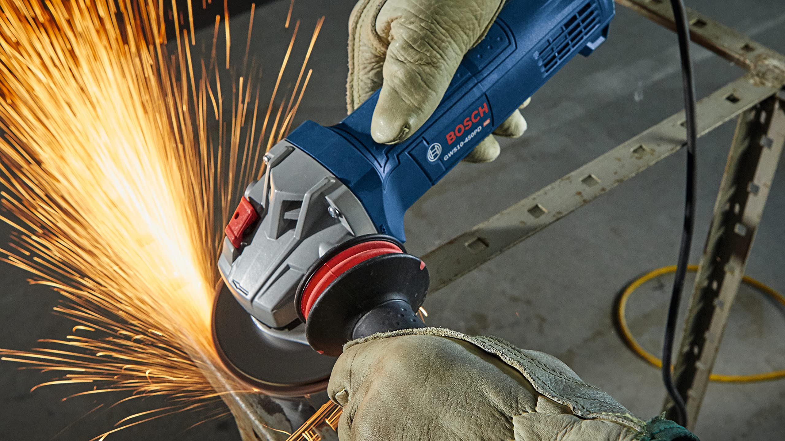 Bosch 4-1/2 In. GWS10-450PD Ergonomic Angle Grinder with No Lock-On Paddle Switch