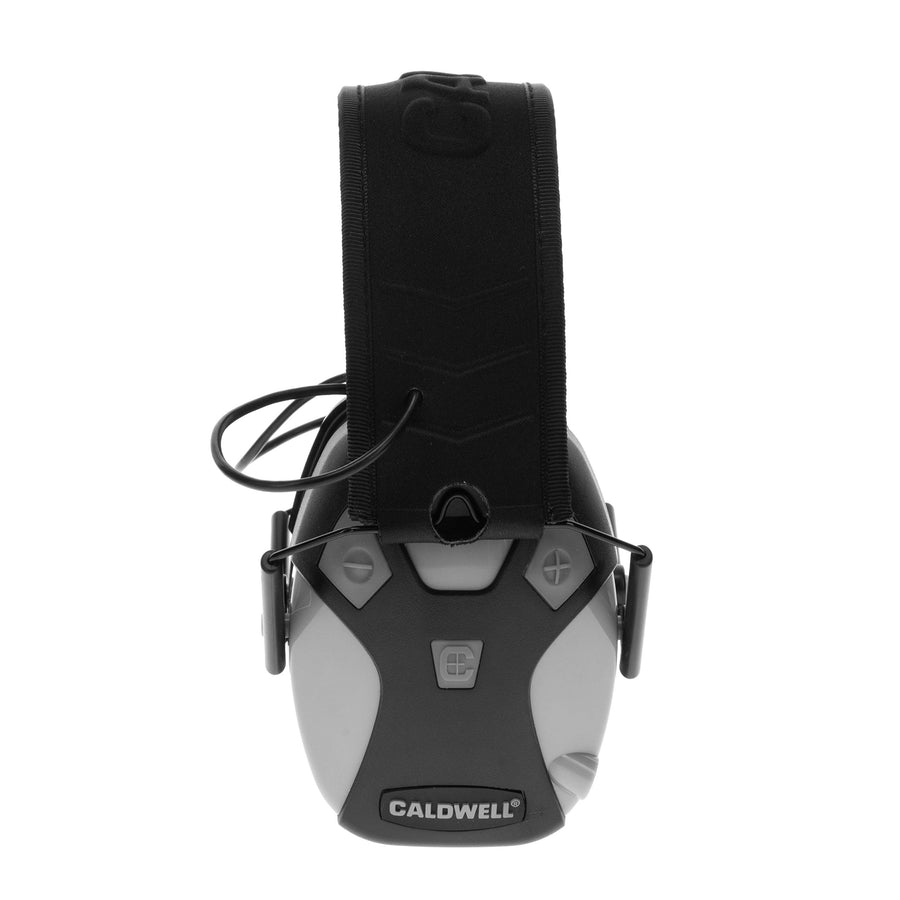 Caldwell E-MAX Pro Electronic Hearing Protection Adjustable Lo Pro Earmuffs for Shooting, Hunting and Range 23-24 NRR, Grey