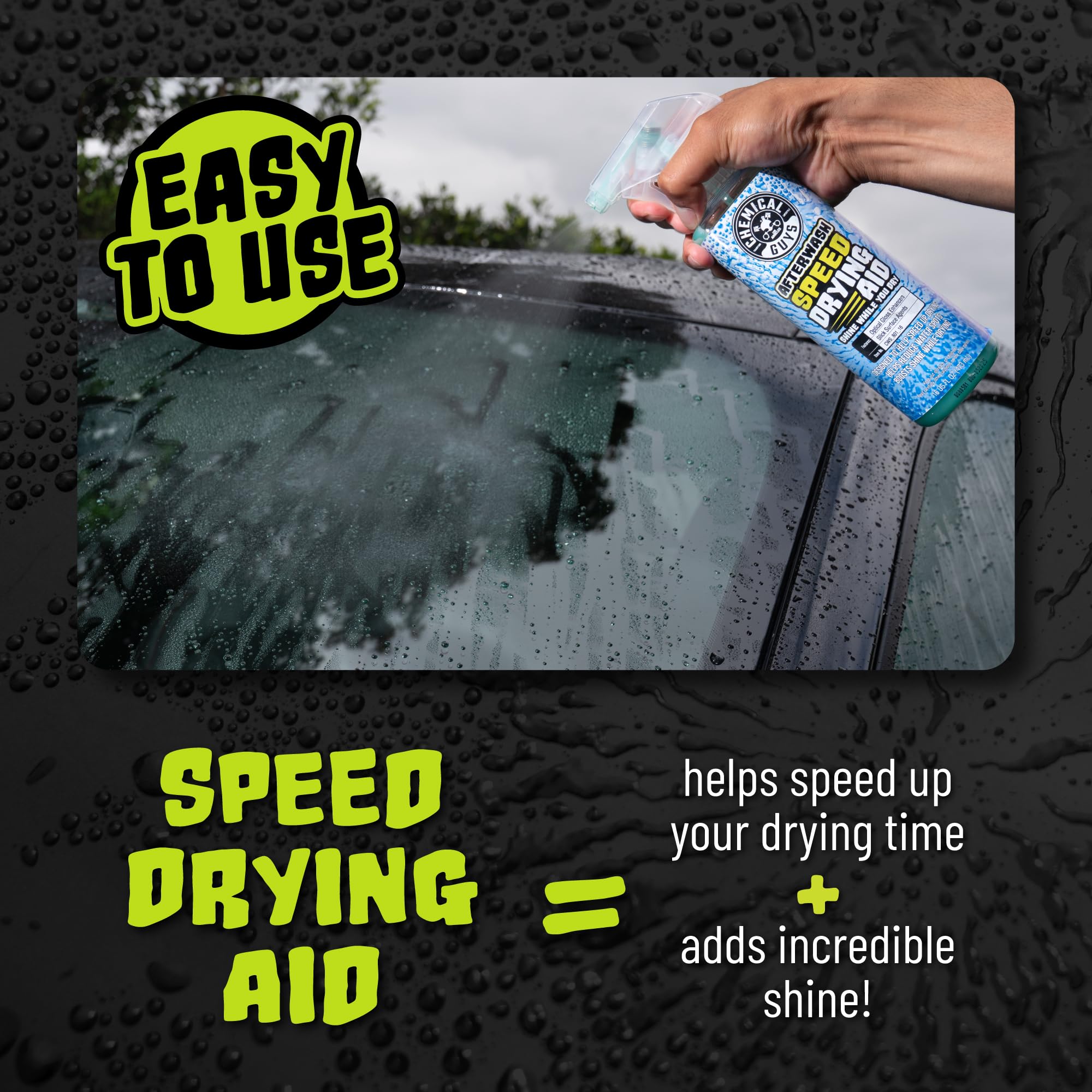 Chemical Guys After Wash Sprayable Car Wash Gloss Boosting Drying Aid - 16 oz Detailing Spray Helps Reduce Water Spots, Adds Shine, and Speeds Drying for Trucks, and Motorcycles