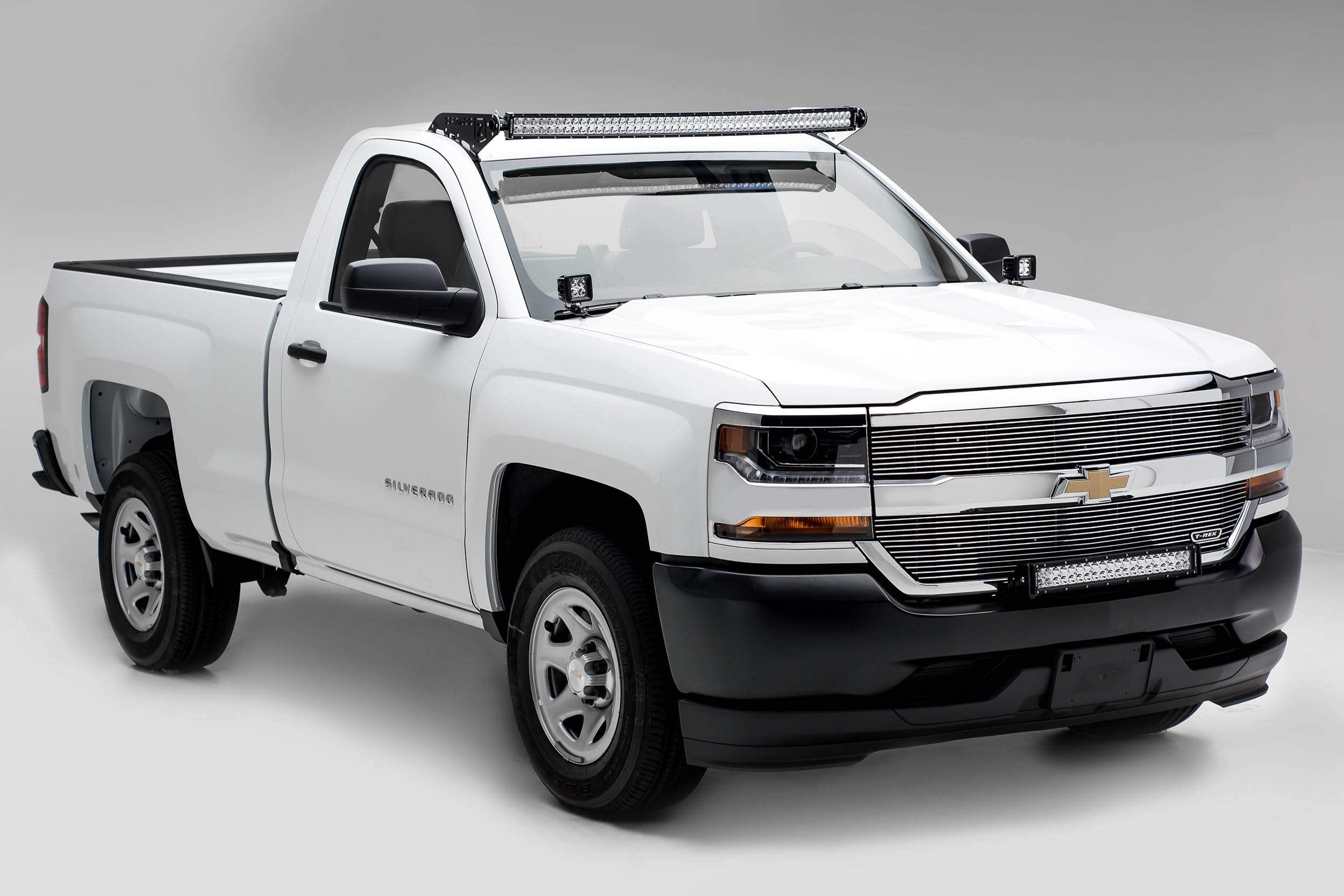 ZROADZ Black Front Bumper LED Bracket 2016-2016 CHEVROLET SILVERADO 1500 Z322082