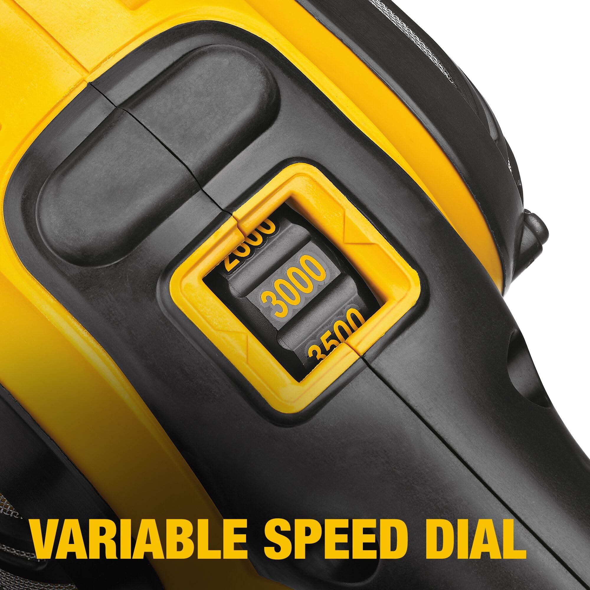 DEWALT 7-in-9-in Buffer Polisher, 12 amp, Variable Speed Dial 0-3,500 RPM’s, Soft Start Corded Car Buffer (DWP849X)