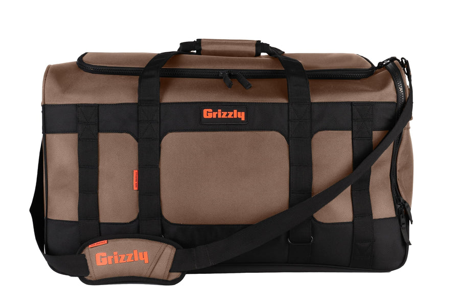 Duffle Grizzly 100 | Heavy-Duty Construction | Water Resistant Base | 100L Capacity | Large Storage Pocket | Tan