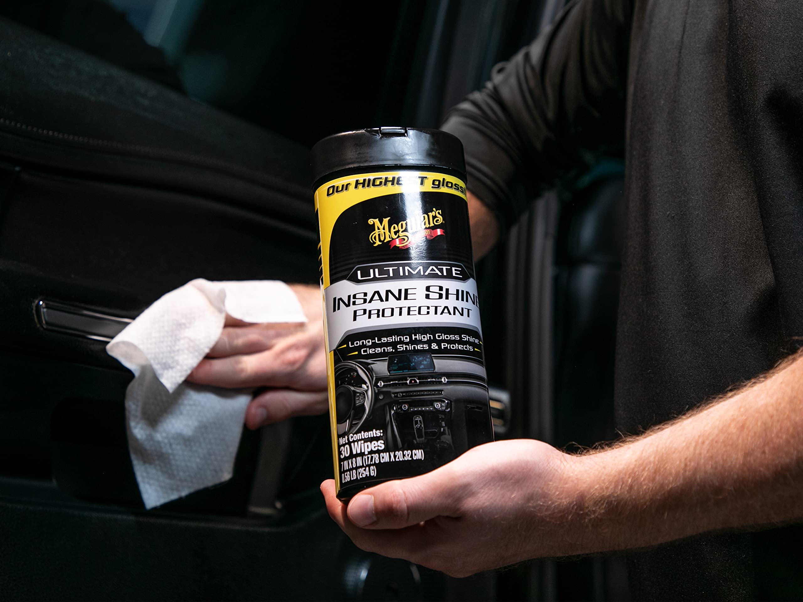 Ultimate Insane Shine Protectant Wipes Meguiar's - 3 Wipes