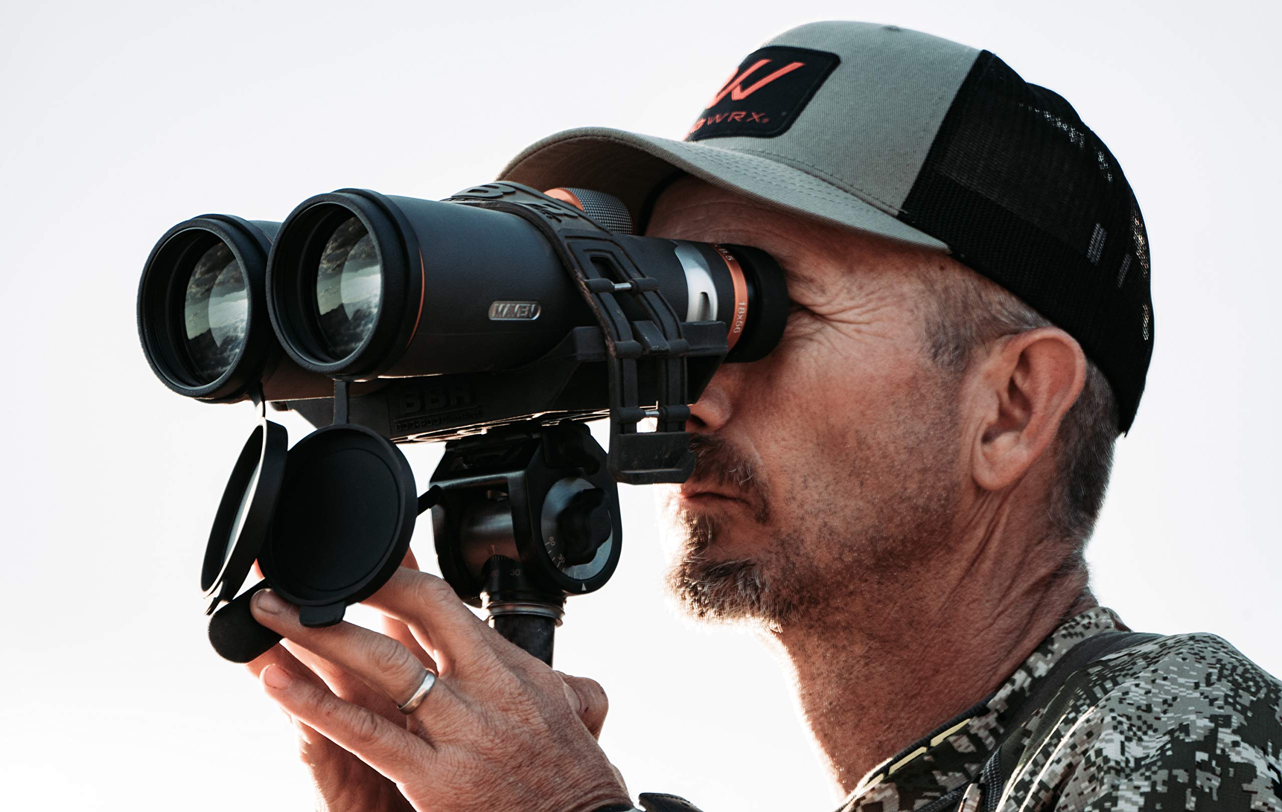 Binocular Rest BOG BBR with Lightweight Design, Adjustable Strap for Securing Binoculars to Tripod, and Switcheroo Quick Release Attachment System for Hunting, Spotting, Hiking, and Outdoors