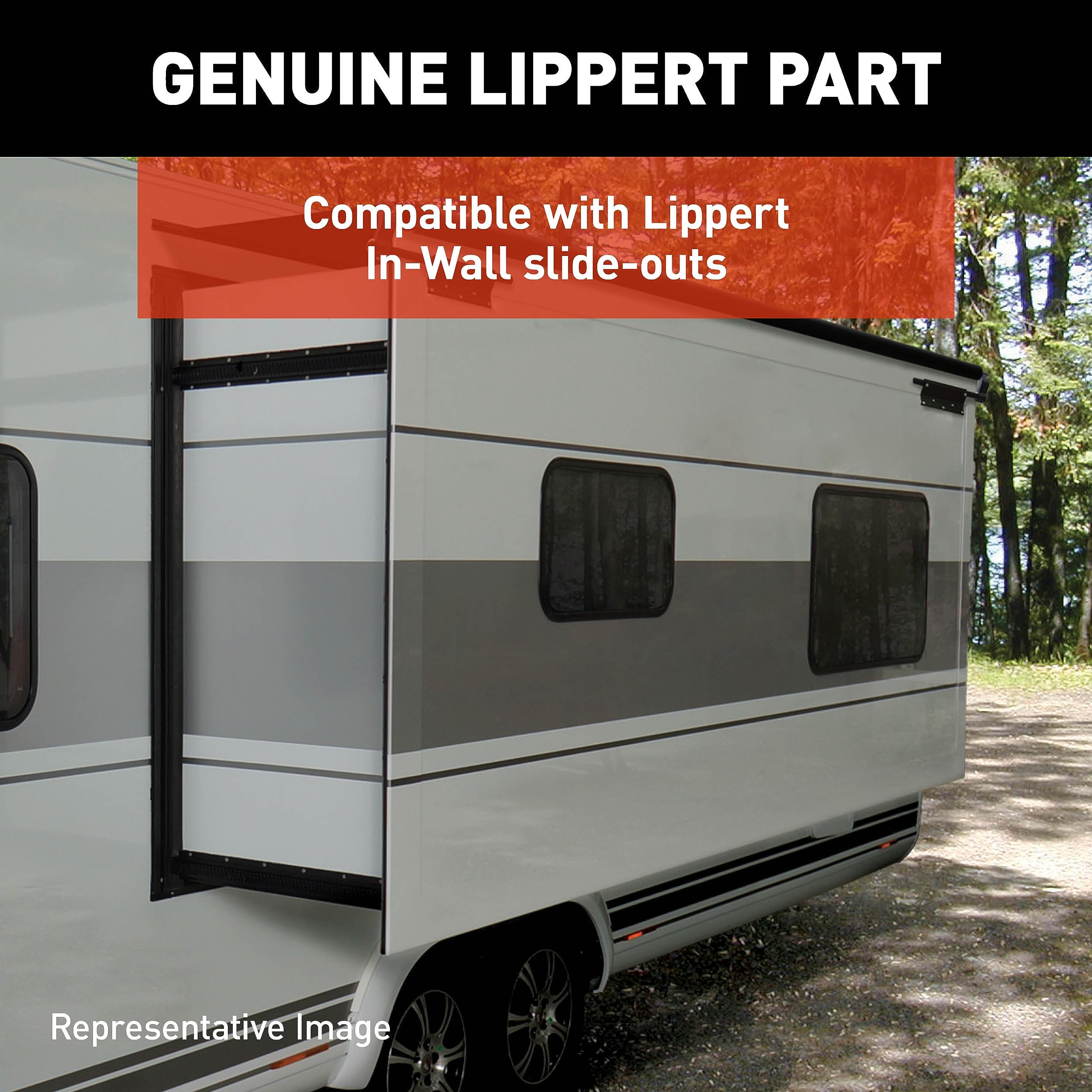 Lippert 35' Replacement Male-to-Female 6-Pin Controller-to-Motor Harness for In-Wall RV Slide-Out Systems, Exact-Match Connectors, Fits 5th Wheel RVs, Travel Trailers, Motorhomes - 238992