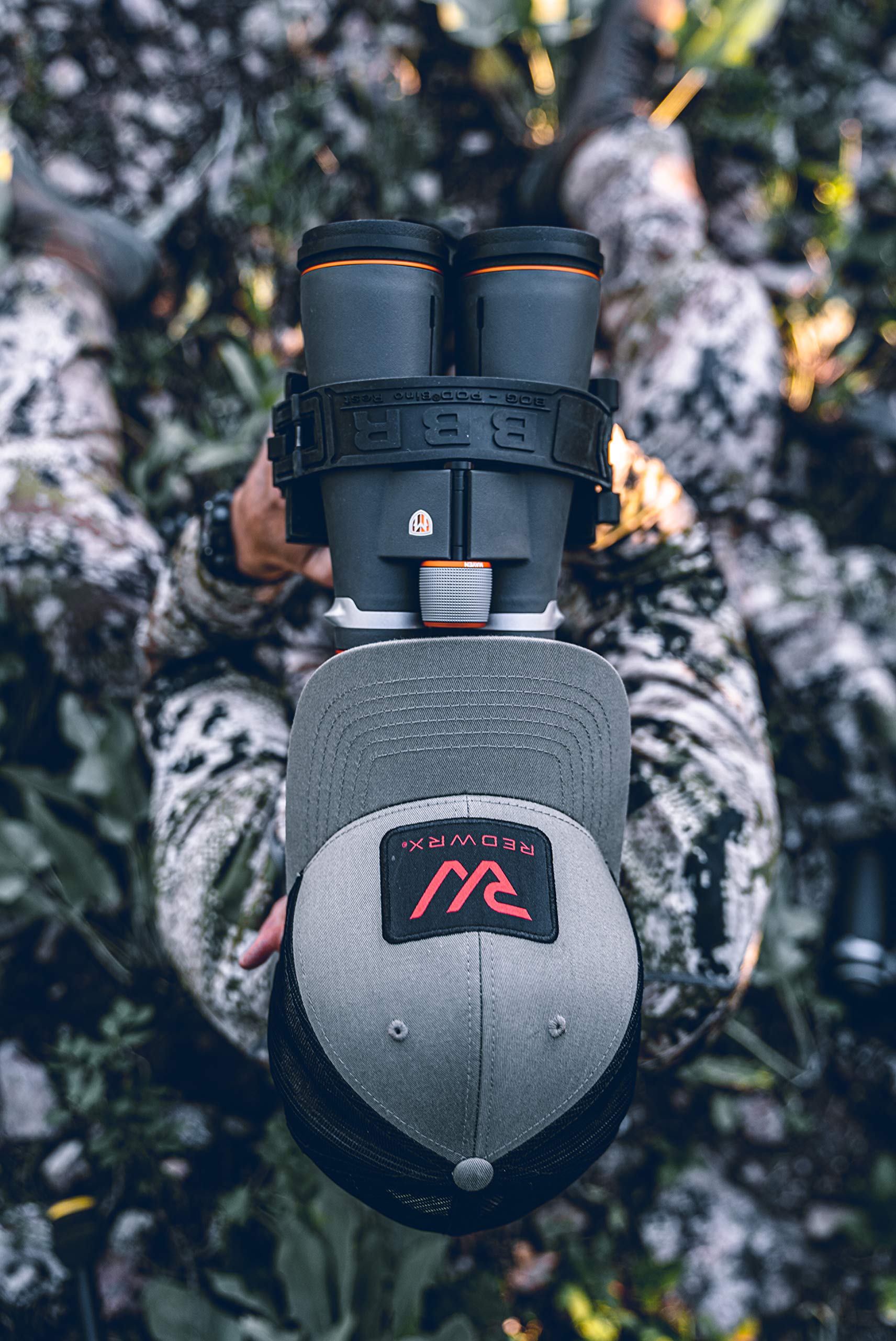 Binocular Rest BOG BBR with Lightweight Design, Adjustable Strap for Securing Binoculars to Tripod, and Switcheroo Quick Release Attachment System for Hunting, Spotting, Hiking, and Outdoors