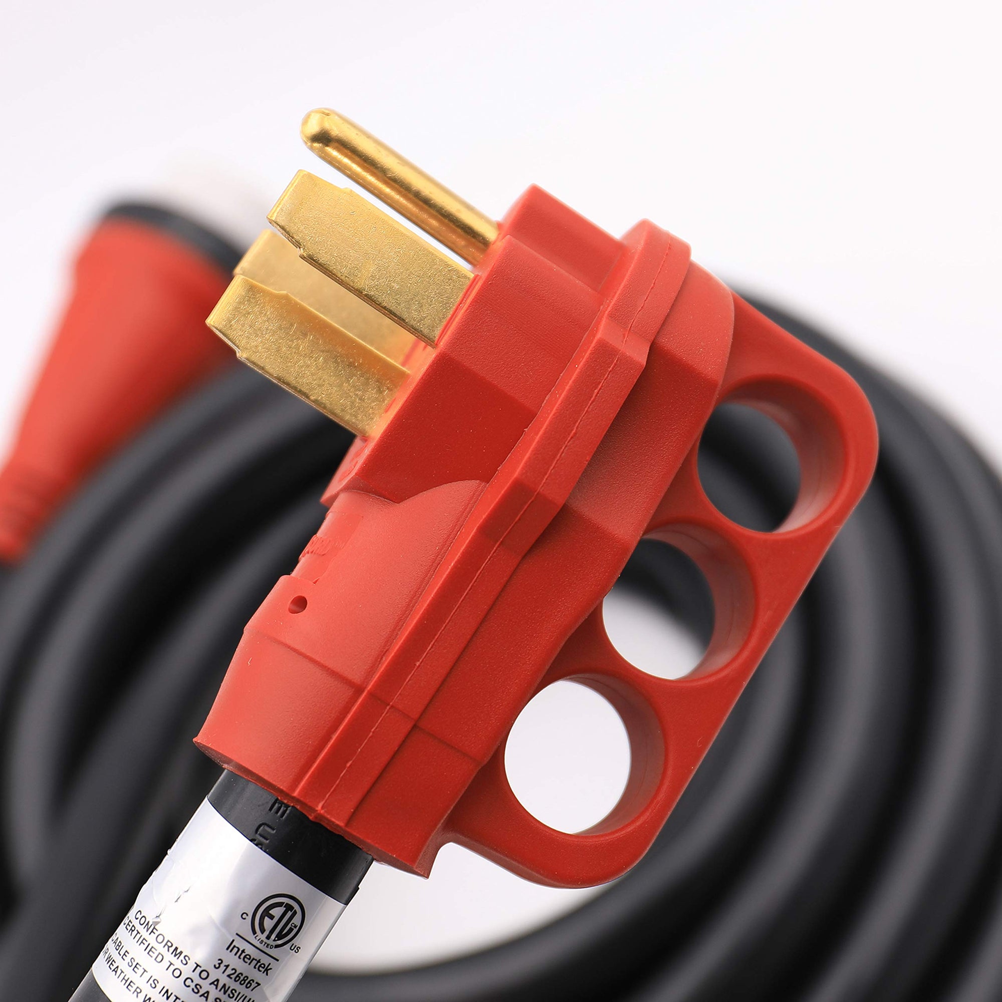 Mighty Cord Valterra A10-5025EH RV 50-Amp Extension Cord, 25 ft., Red