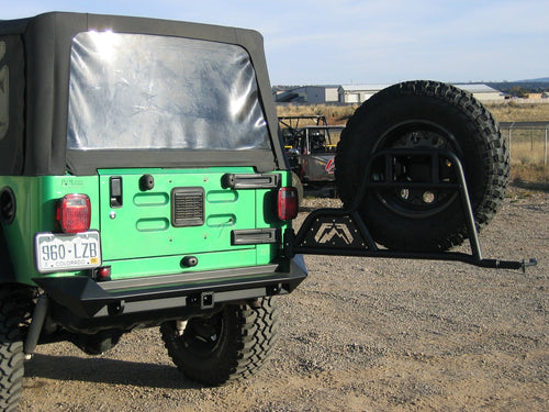 Spare Tire Carrier Fab Fours JP-Y1251T-B Uncoated/Paintable For Use w/PN[JP97-Y1051/JK07-Y1251] [AWSL]