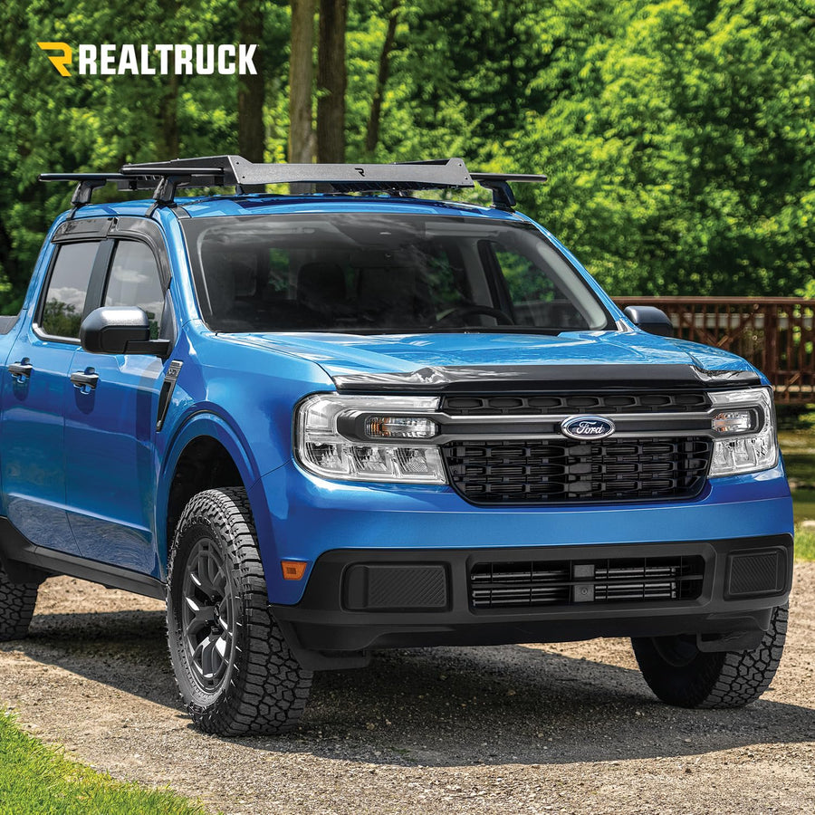 Universal Roof Rack RealTruck | Width: 38-38.25", Adjustable Length, Textured Black | U38253800