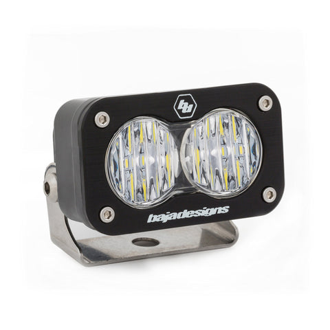 S2 Sport Baja Designs Black LED Light (Wide Cornering; Clear)
