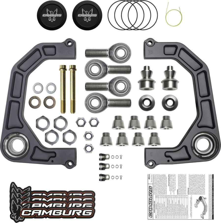 KINETIK Series Camburg Suspension Control Arm Kit CAM-310184-GRY: Gray
