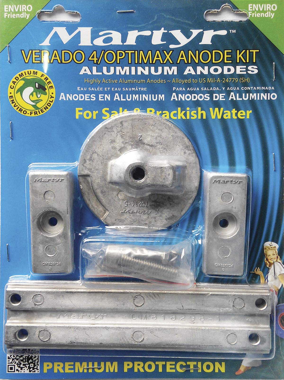 Verado 4 cylinder Martyr CMVERADO4KITA Anode Kit