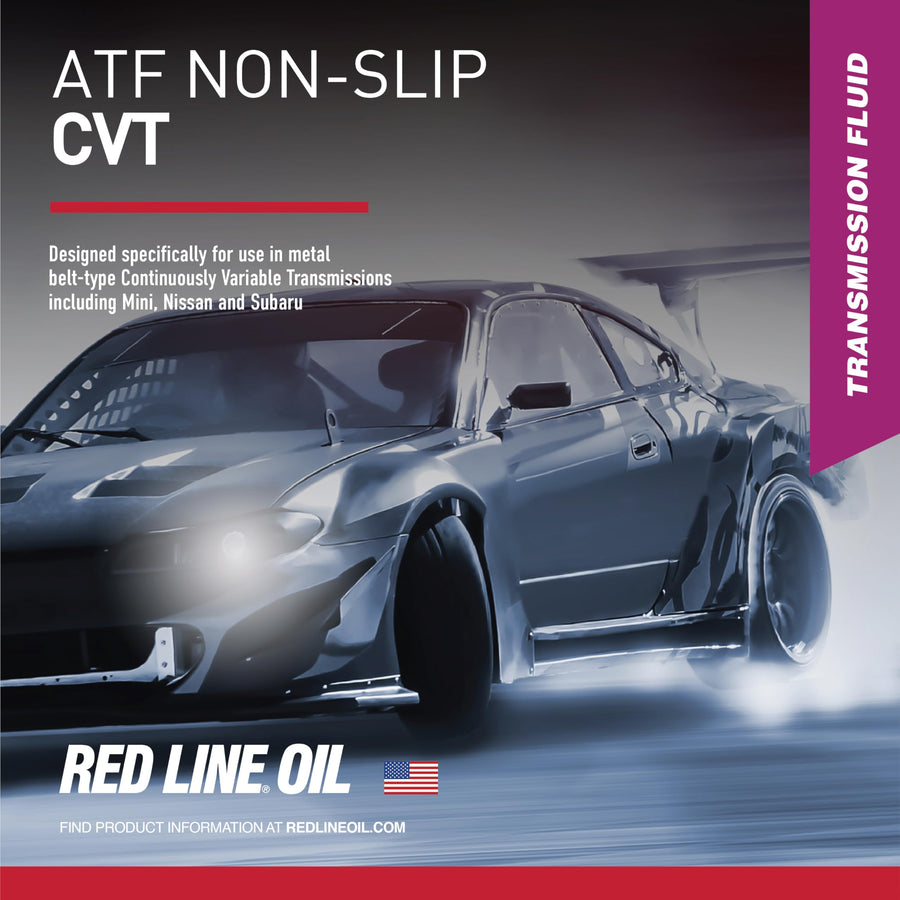 Synthetic Non-Slip Red Line Continuously Variable Transmission Fluid (CVT) - 1 Quart 30804