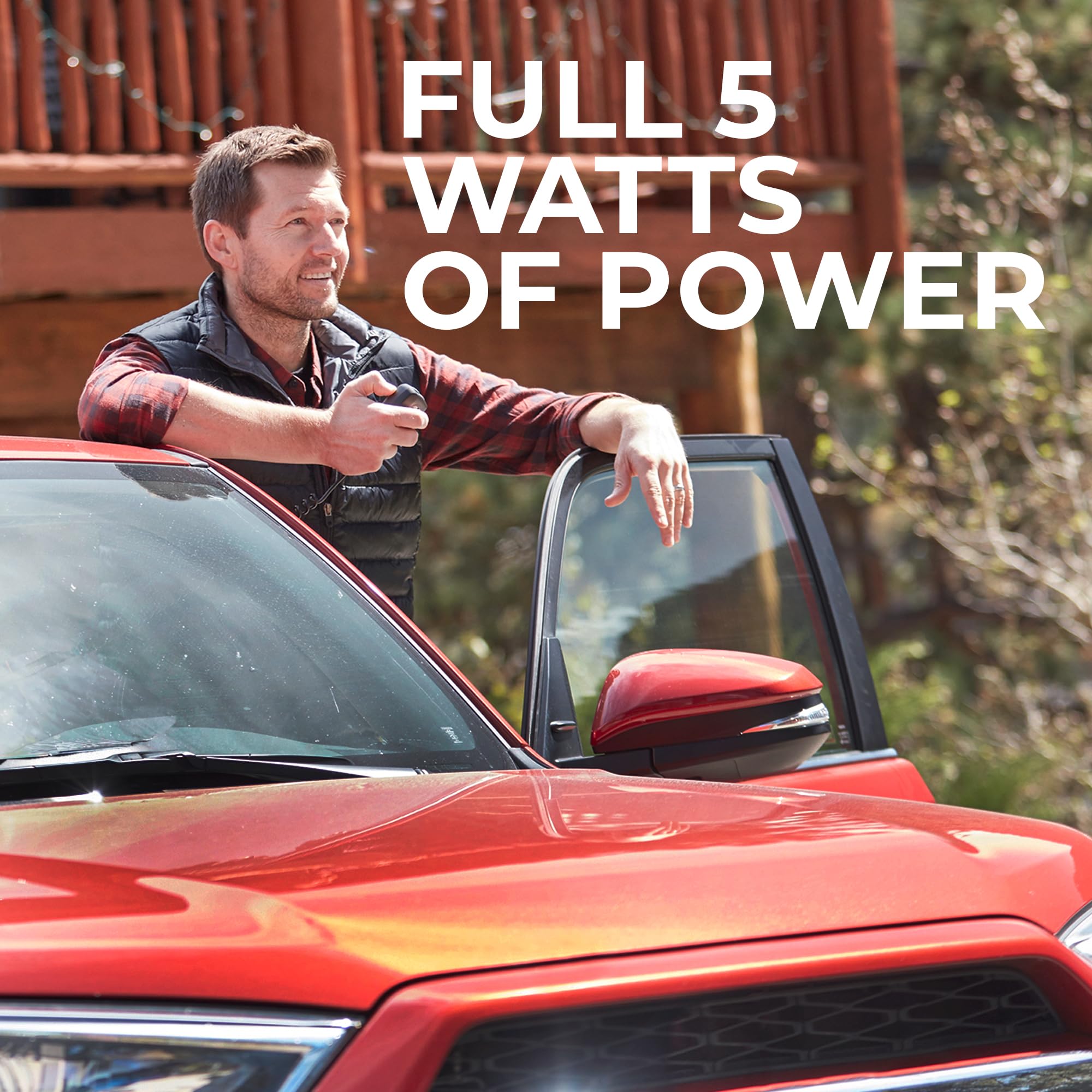 MXT105 - Midland 5 Watt GMRS MicroMobile Two Way Radio - Off Roading Outdoor RZR Farm Trails Radio - External Magnetic Mount Antenna - NOAA Weather Alerts