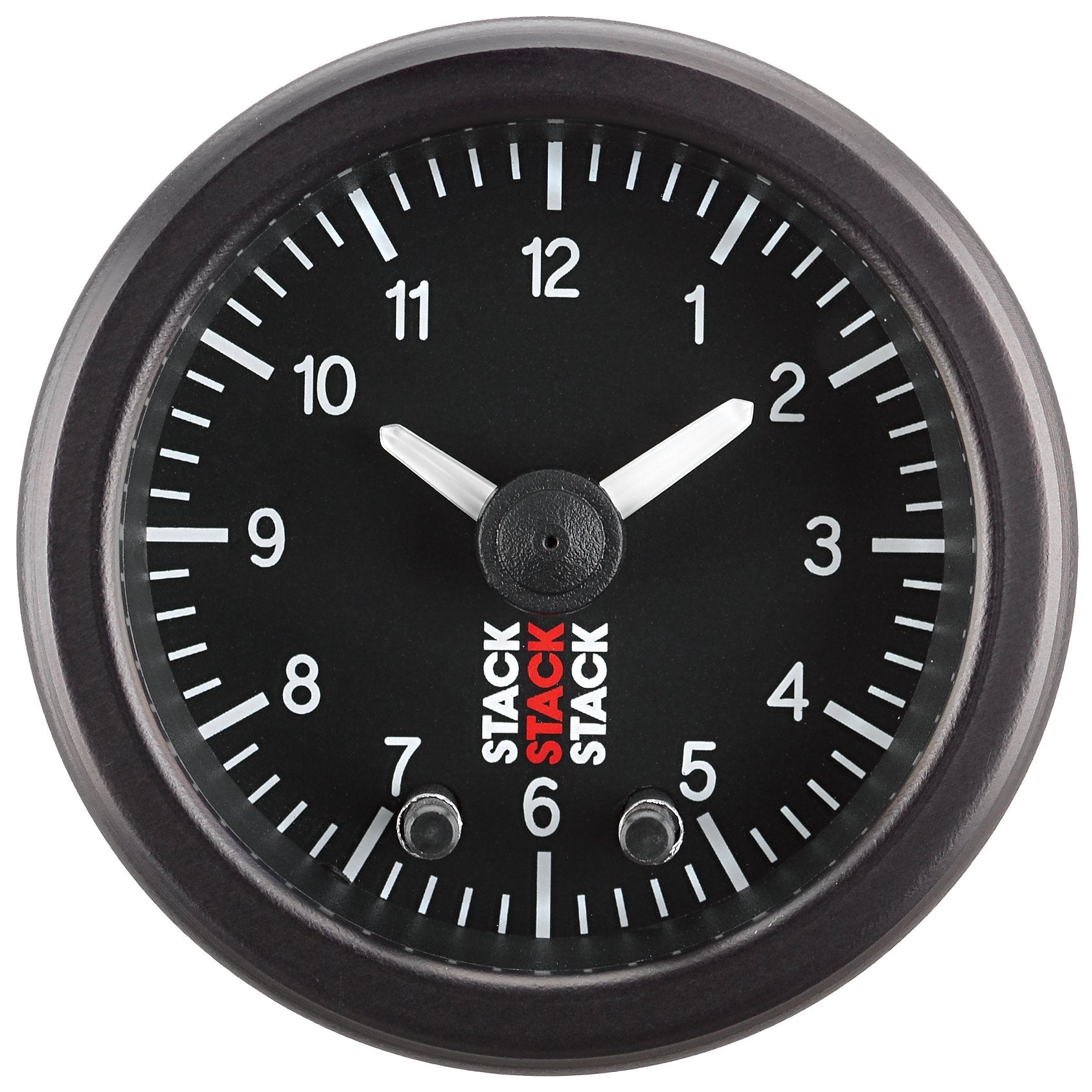 Analog Clock Gauge Stack ST3317 Black