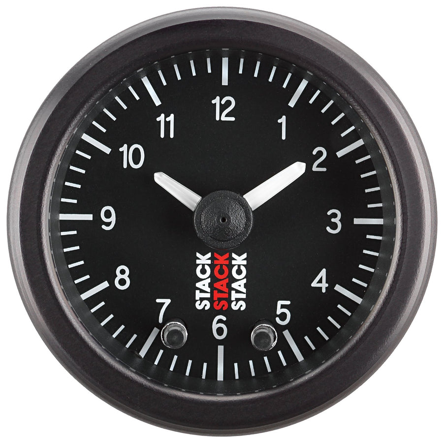 Analog Clock Gauge Stack ST3317 Black