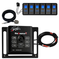 6 Circuit SPOD SourceLT Controller with Blue LED Switch Panel, Universal Fit (36-inch Battery Cable)