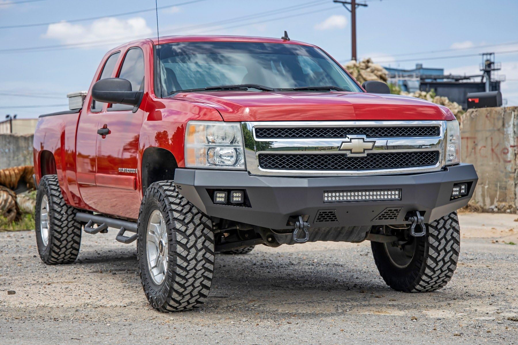 Heavy Duty Rough Country LED Front Bumper for 07-13 Chevy Silverado 1500-10769