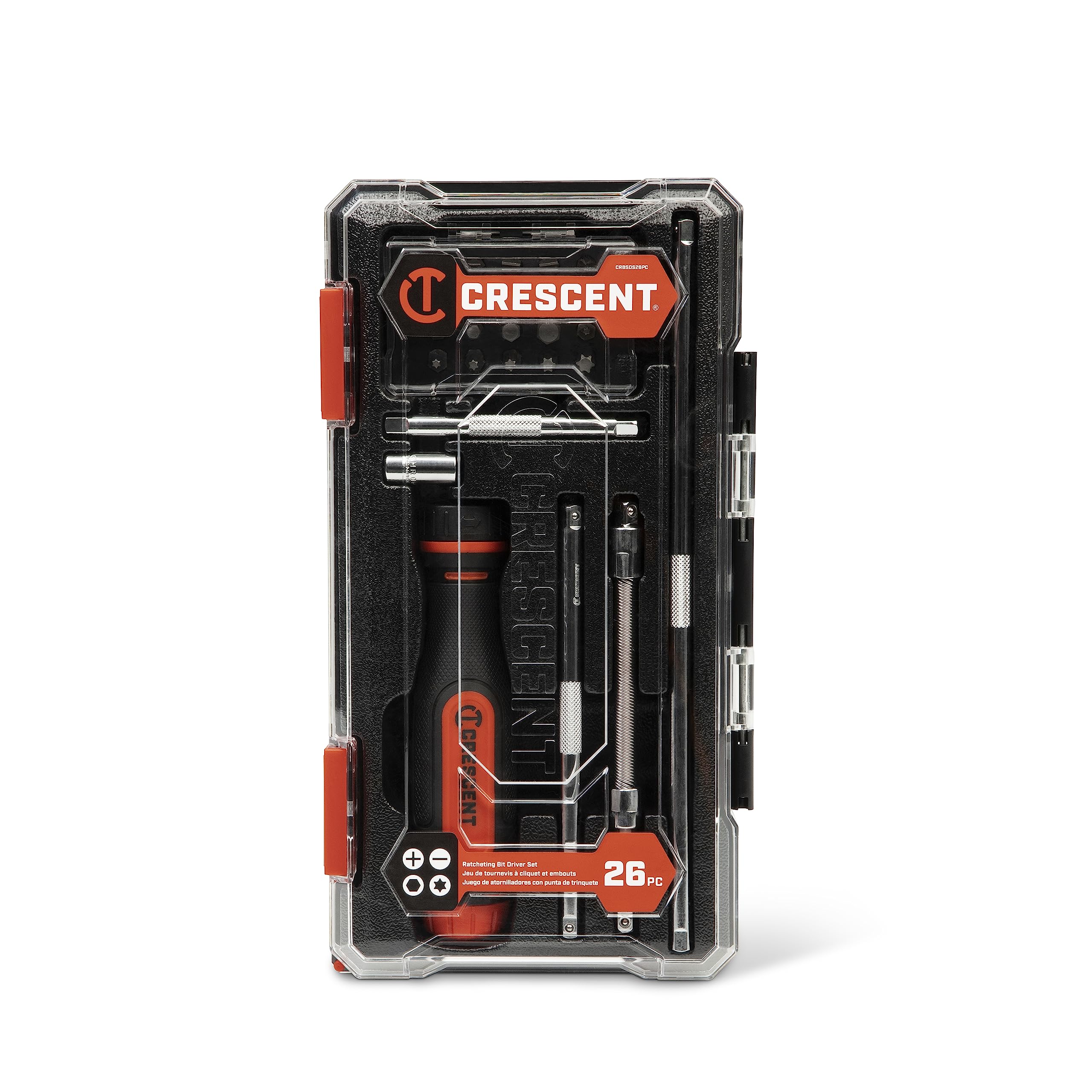26 Piece Crescent Ratcheting Bit Driver Set - CRBSDS26PC