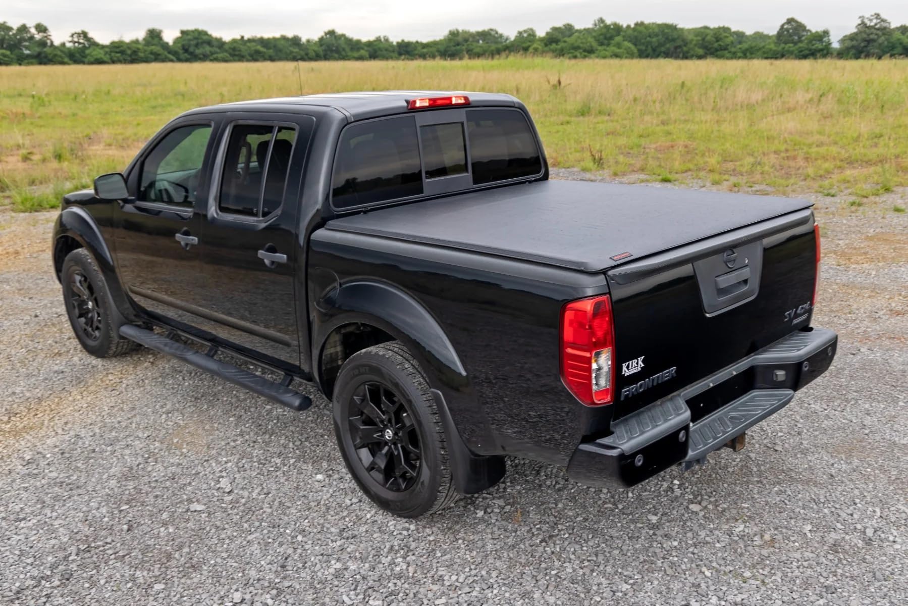 Soft Roll Up Truck Bed Tonneau Cover Rough Country for Nissan Frontier (2005-2021) - Fits 5' (60") Bed, Weather-Resistant, Roll Up Bed Cover