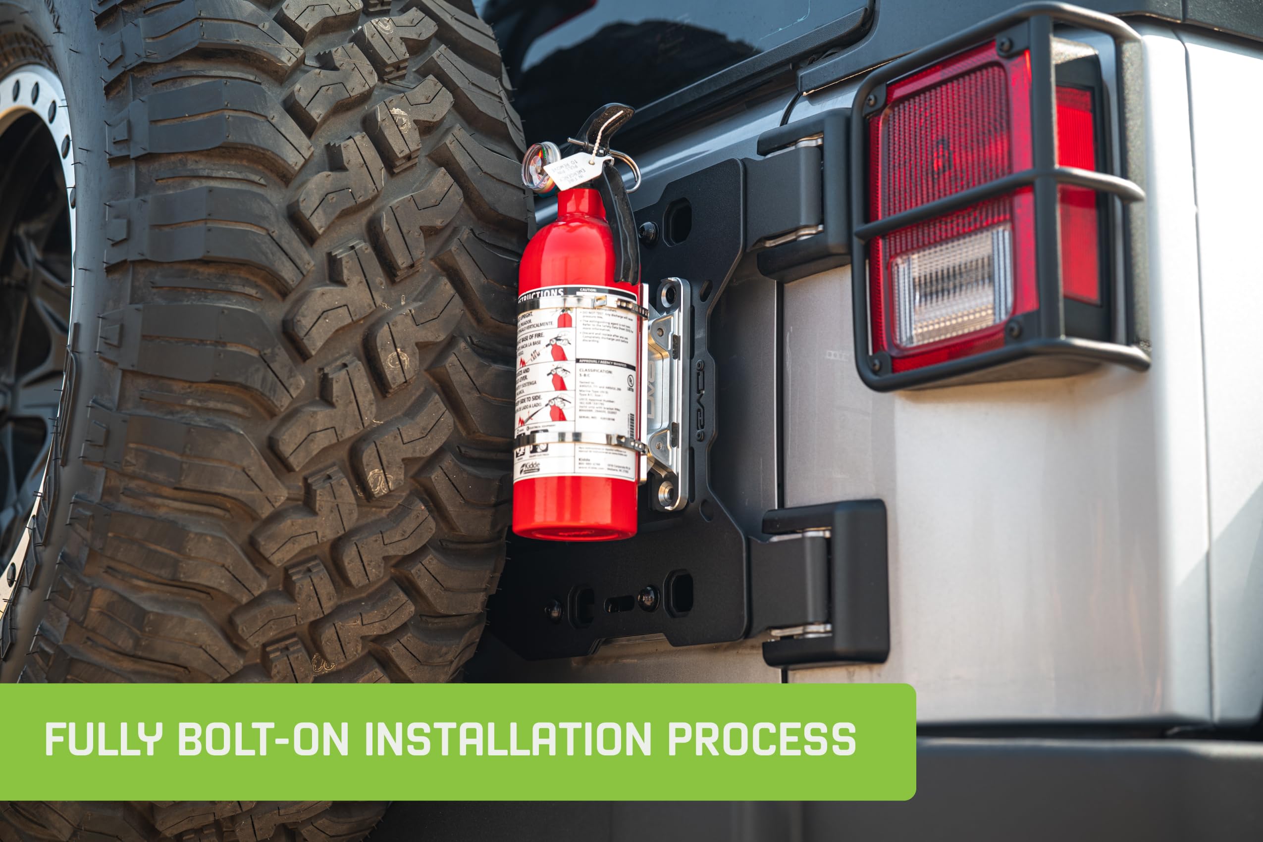 DV8 Offroad Molle Panel Tailgate Reinforcement for 2007-2018 Jeep Wrangler JK | Reduces Strain on OEM Door Hinges | Provides Extra Mounting Space for Gear | Offers Reassurance When Running 35" Tires