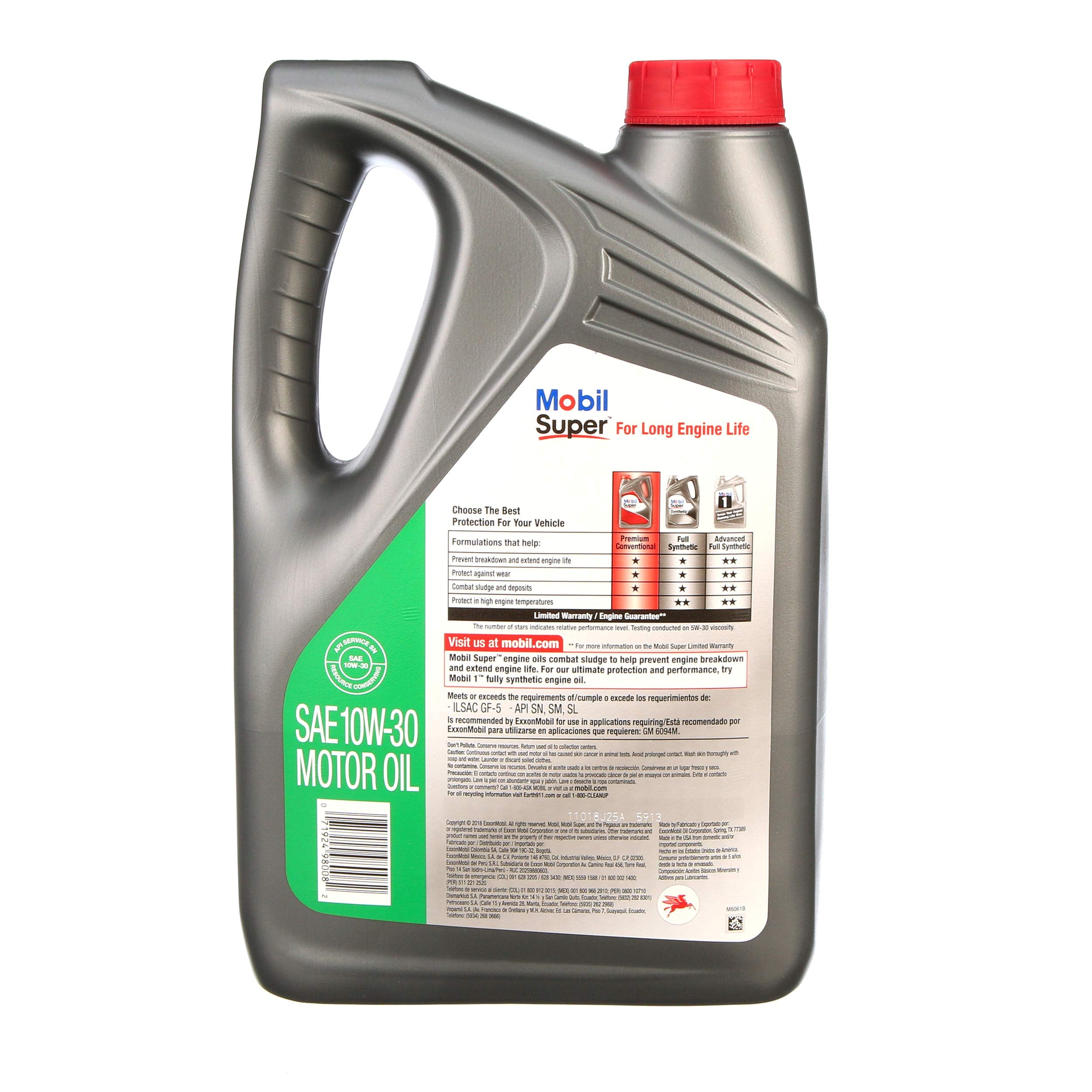 Mobil Super 10W-30 Mobil 1 Premium Motor Oil for Long Engine Life
