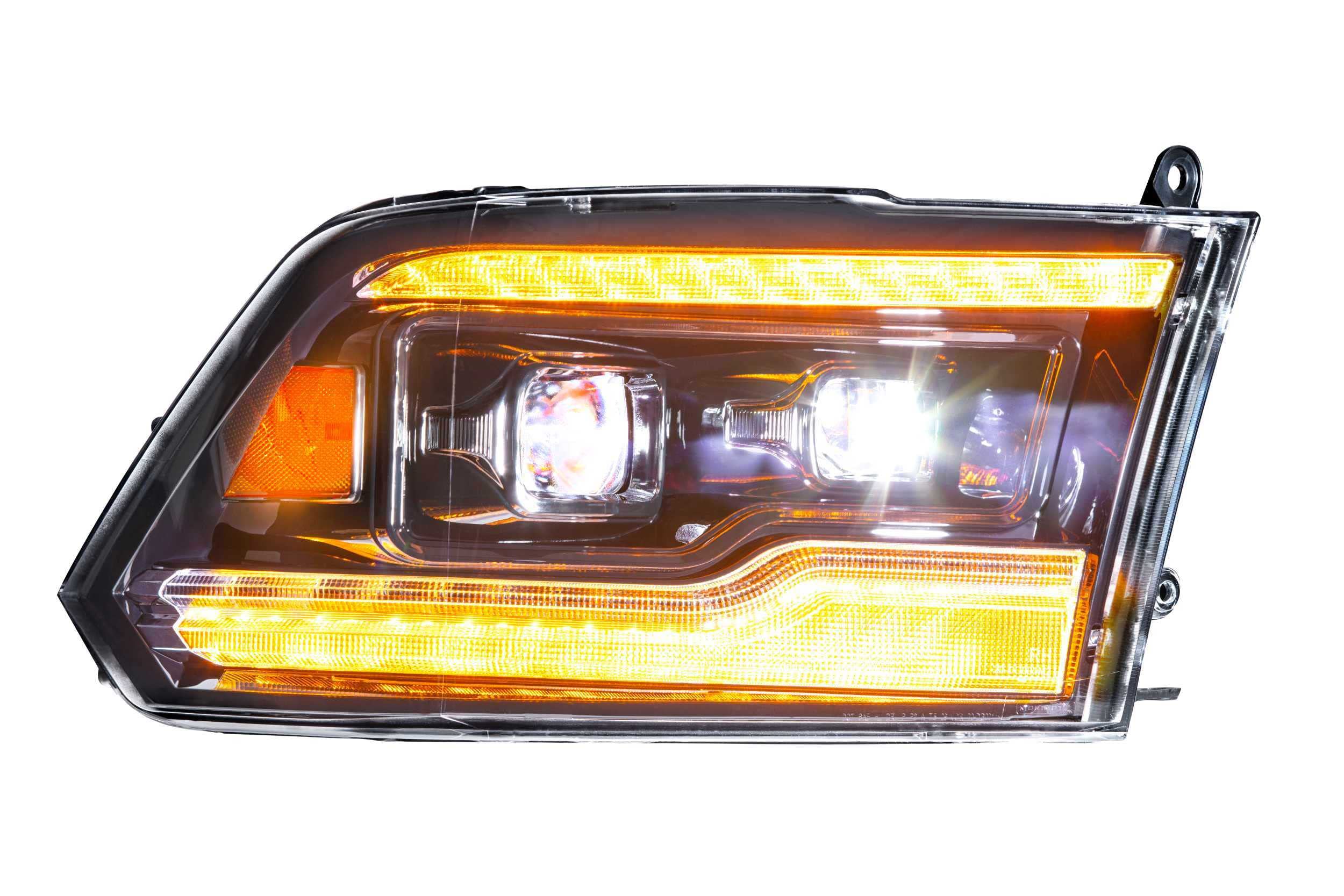 LF520-A-ASM Morimoto Lighting 2x (One Pair) Amber XB LED Headlights fits Dodge Ram 2500