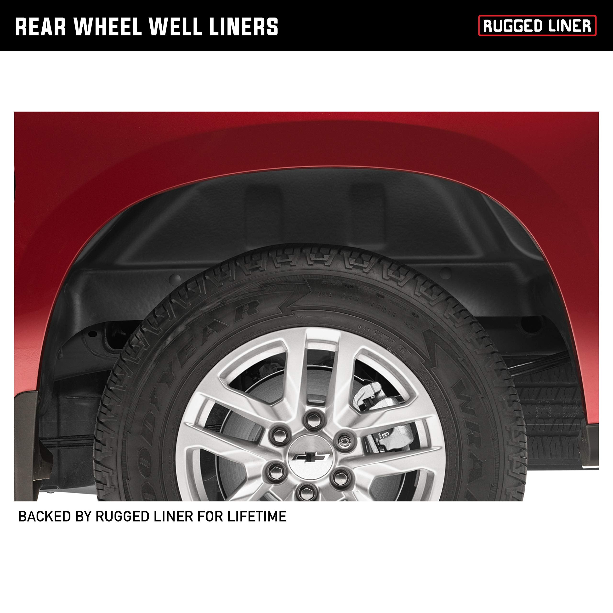 Rear Wheel Well Liner Rugged Liner | WWF25017 | Fits 2017 - 2022 Ford F-250/350 Super Duty (will not fit dually or w/5th wheel)