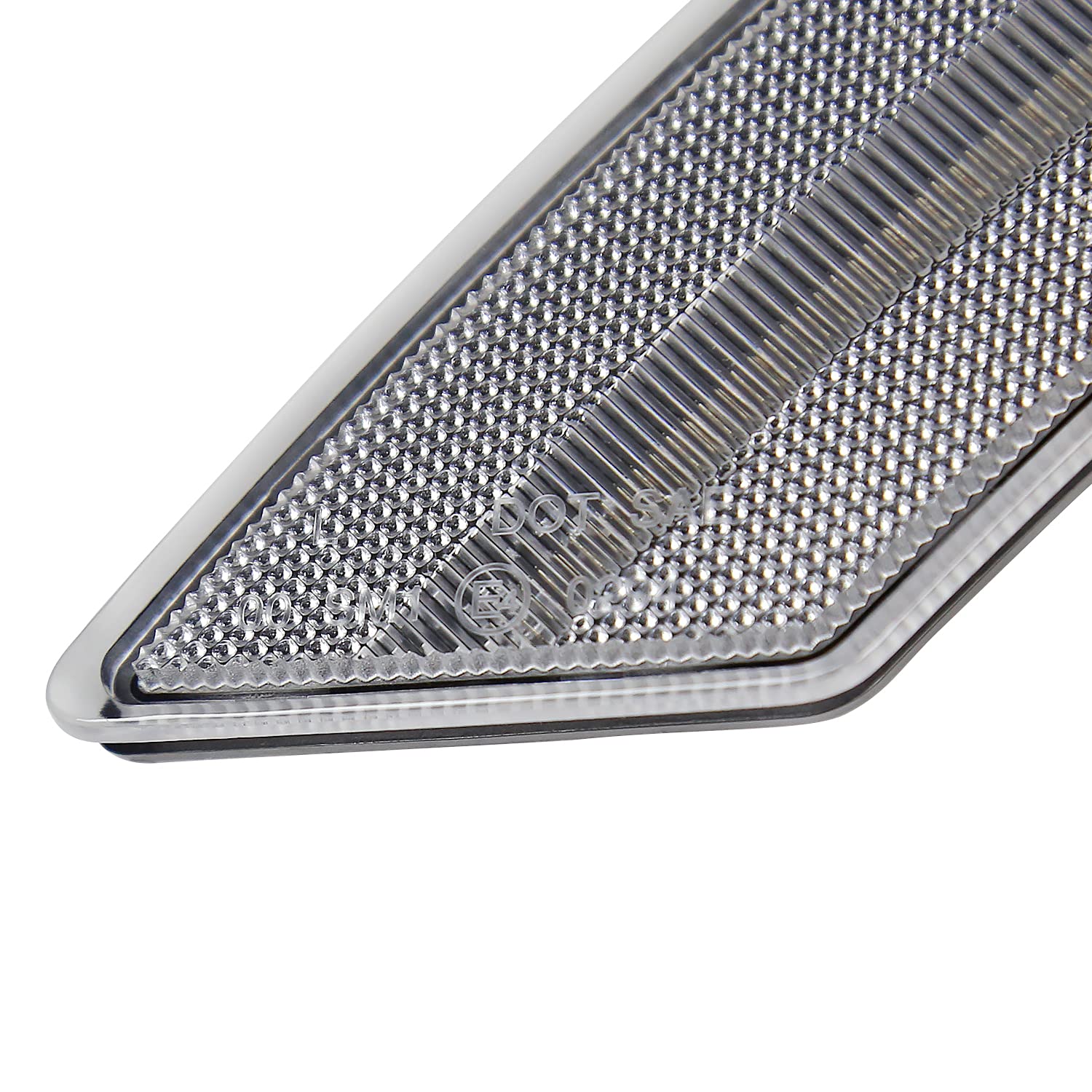2PC LED Side Marker Lights 2019-2021 Ford Ranger (Chrome Housing/Clear Lens)