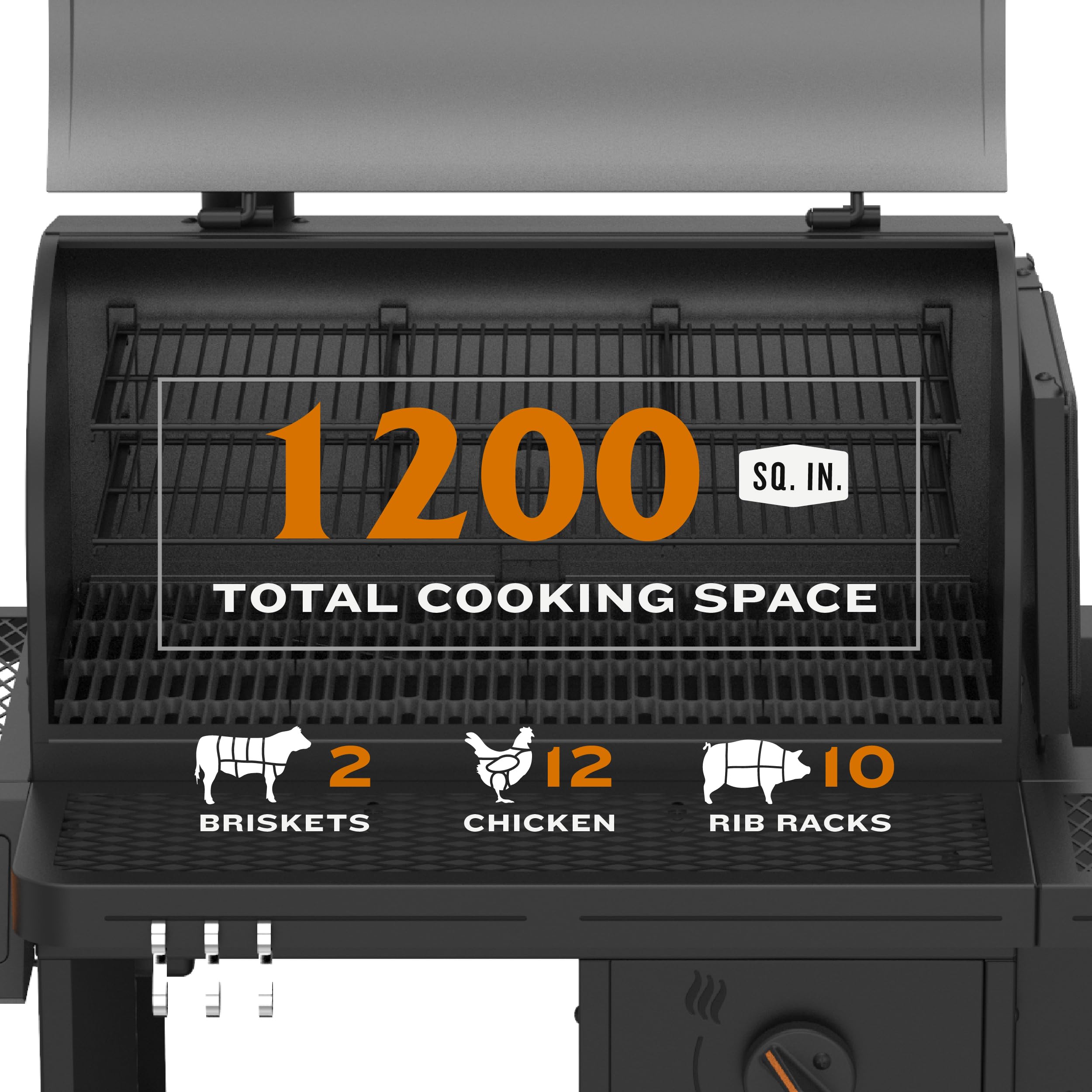 Tahoma™ Oklahoma Joe's® 1200A DLX Auto-Feed Charcoal Smoker & Grill w/Wi-Fi - 25203116