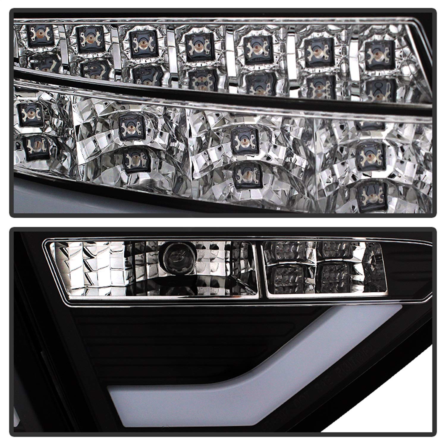 Audi A5 08-12 Spyder 5082275 LED Tail Lights - Incandescent Model Only (Not Compatible With LED Model) - Black