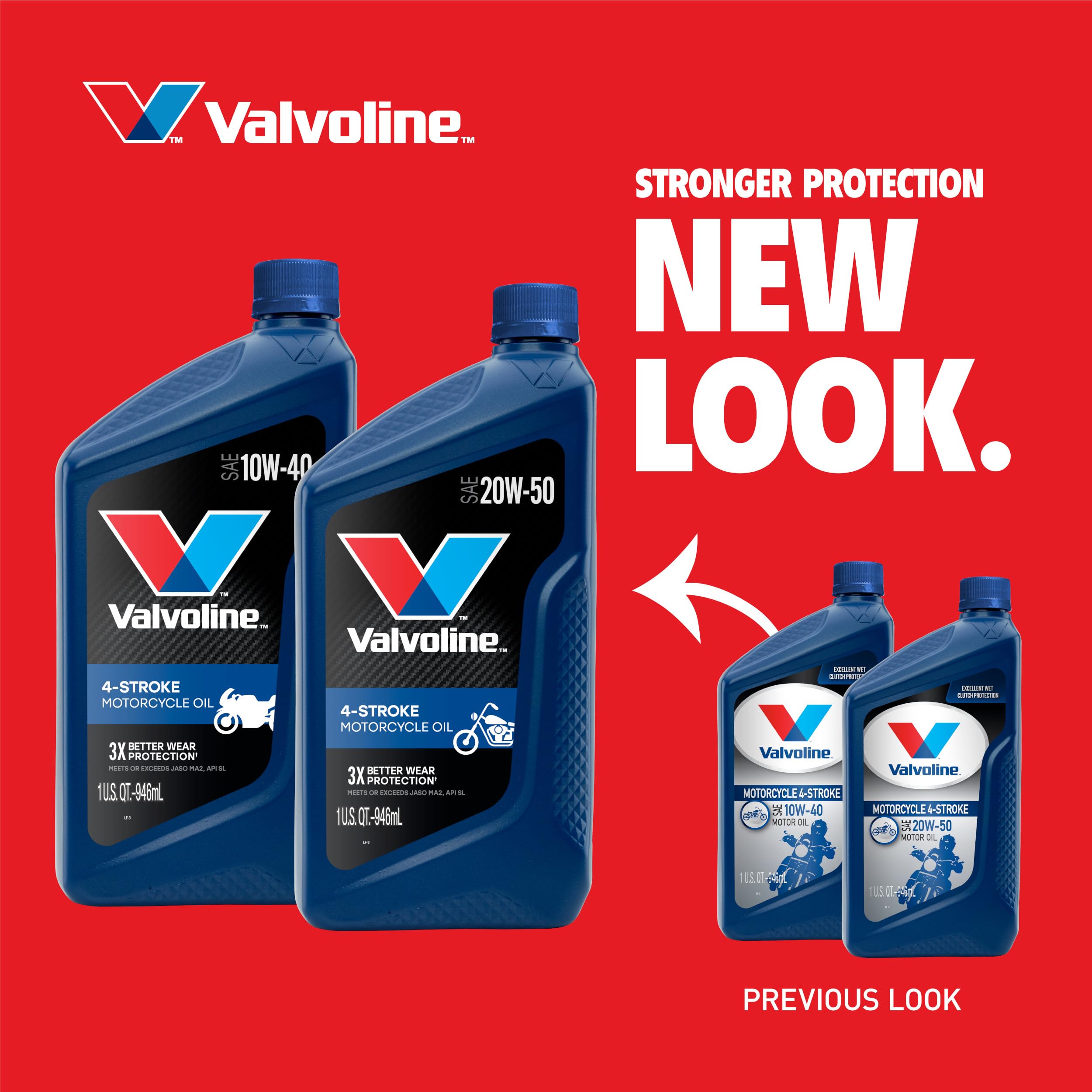 4-Stroke Valvoline Motorcycle 10W-40 Motor Oil 1 Quart