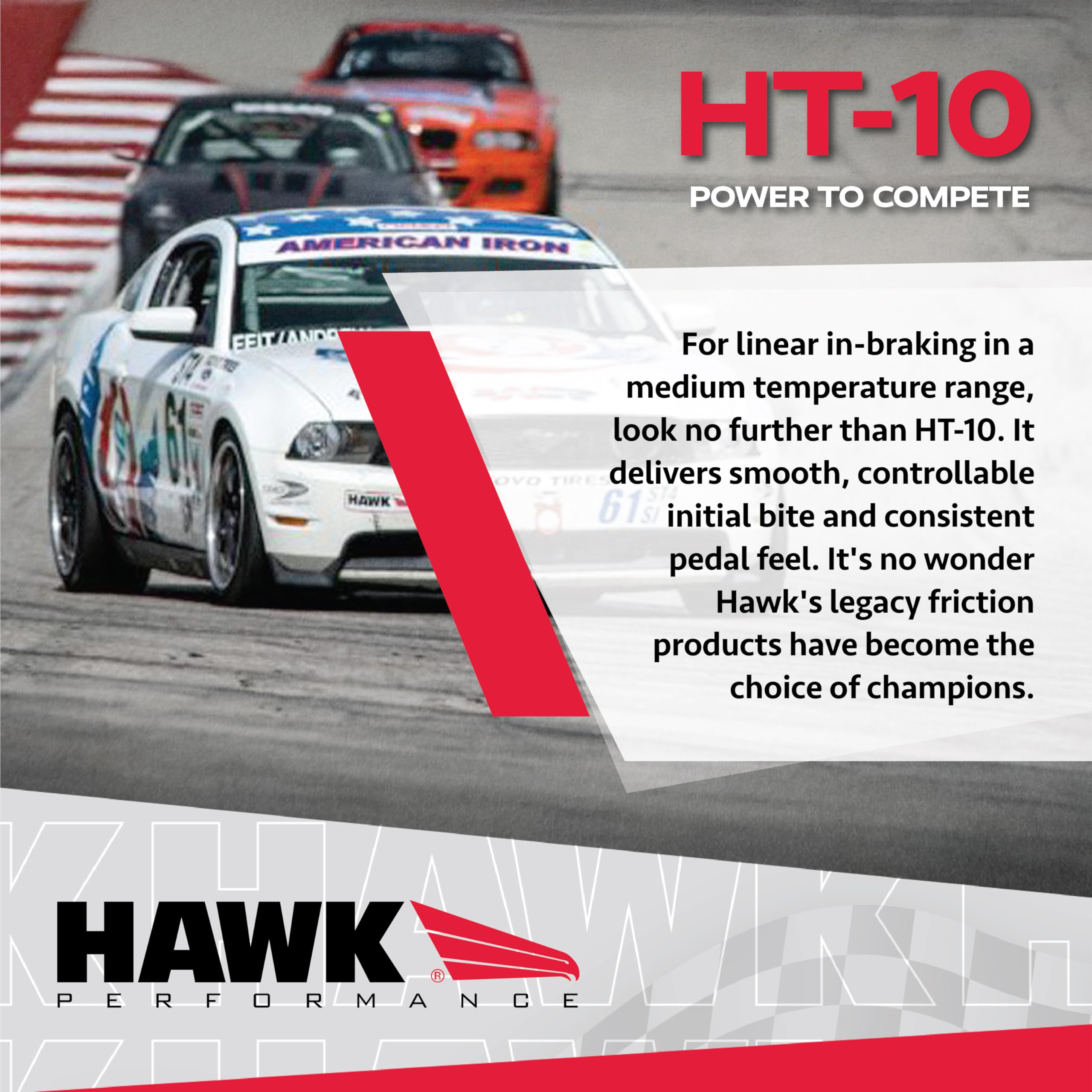 Hawk Performance HT-10 Motorsport Brake Pads HB184S.650