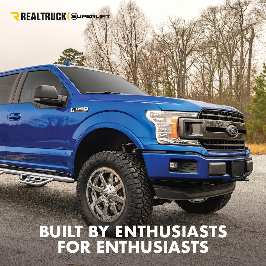 SUPERLIFT SUSPENSION RealTruck 4.5" Lift Kit for Ford F-150 | Complete Lift Kit with Rear Fox 2.0 Series Shocks | K126F | Fits 2015-2020 Ford F-150 4WD
