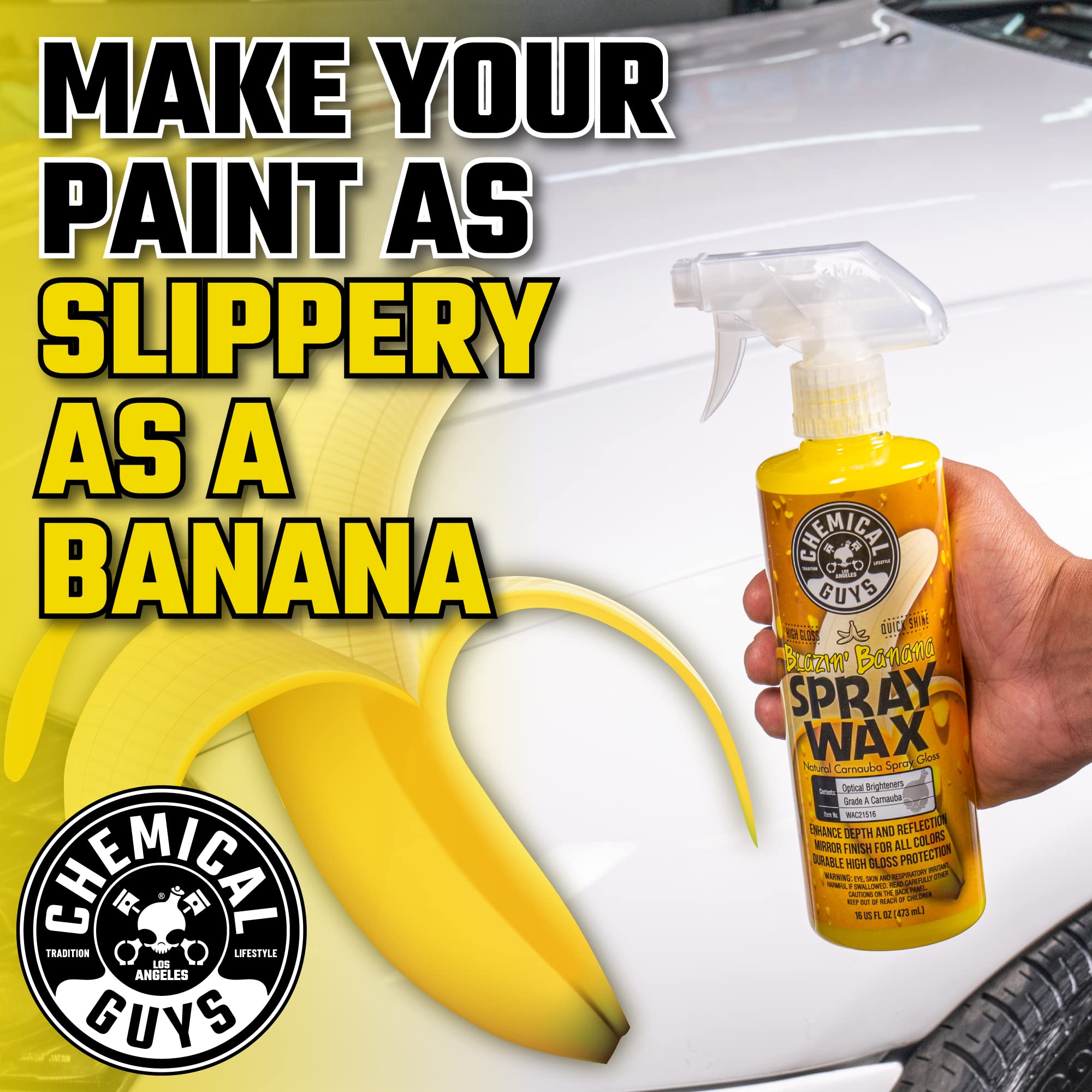 Chemical Guys Blazin' Banana WAC215 Carnauba Spray Wax (1 Gal), 128. Fluid_Ounces