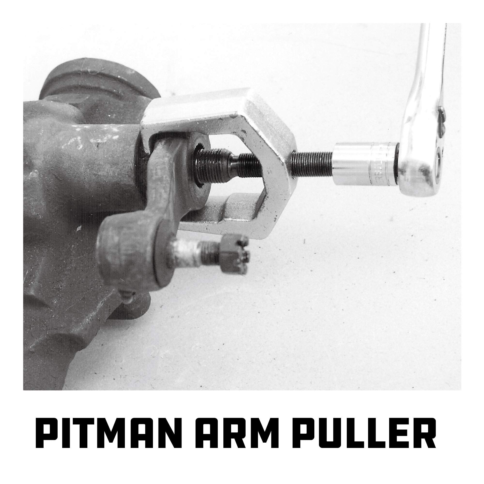 Powerbuilt Vehicle Service Kit Front End, Tie Rod End Puller, Car and Truck Ball Joint Remover, Pitman Arm Puller, Tie Rod Removal Tool for Suspension Maintenance - 648626