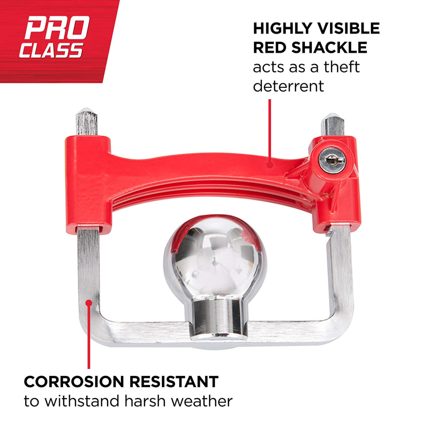 Coupler TOWSMART Anti-Theft Lock Kit, 1/2 in. and 5/8 in. Diameter Pin, Fits 1-1/4 in. and 2 in. receivers