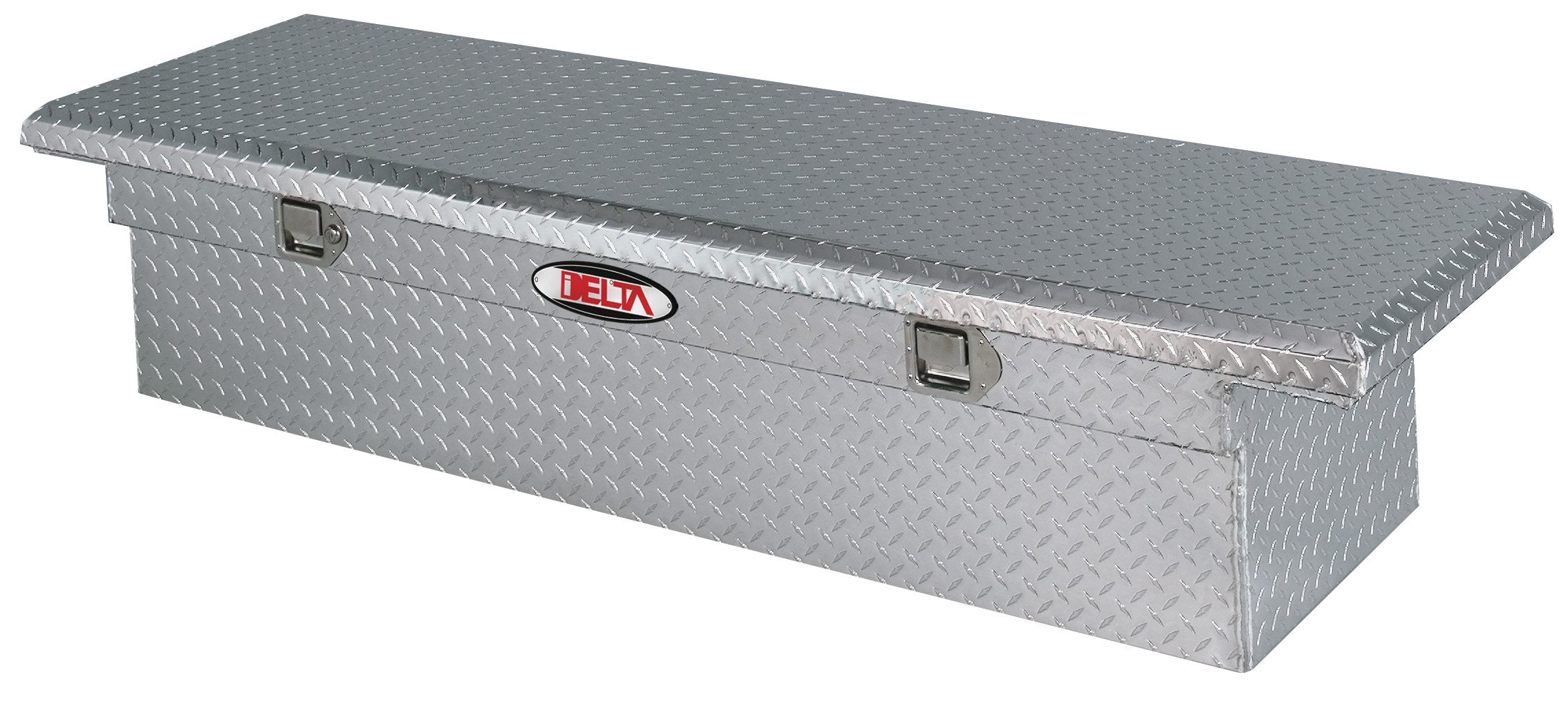 Low-Profile Delta 1-309000 Bright Aluminum Single Lid Crossover Truck Box