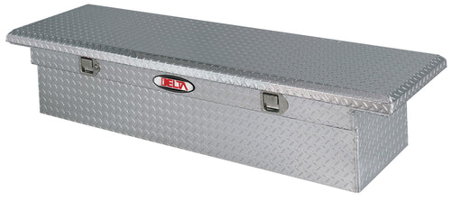 Low-Profile Delta 1-309000 Bright Aluminum Single Lid Crossover Truck Box