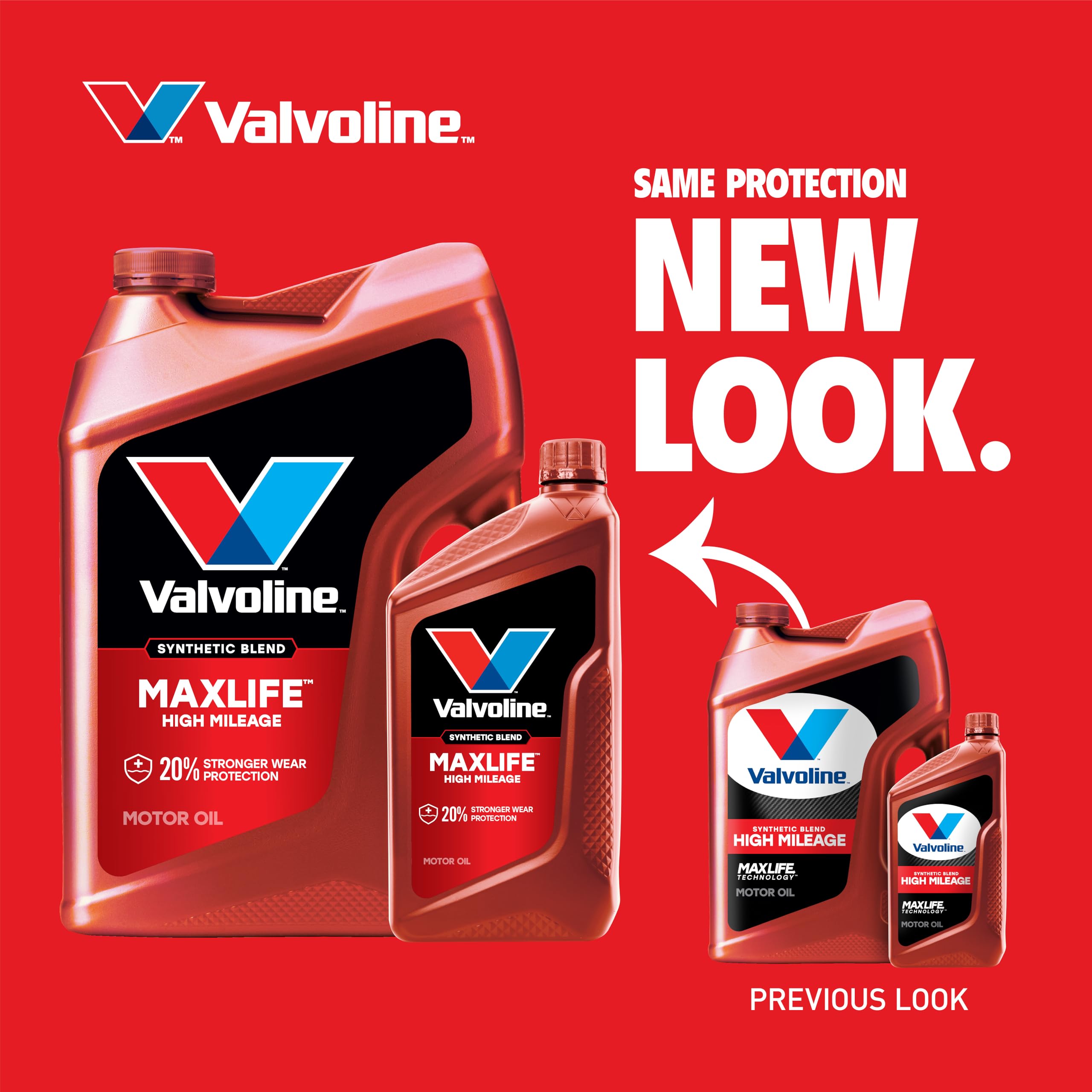 High Mileage Valvoline with MaxLife Technology 10W-30 Synthetic Blend Motor Oil 1 Quart (Pack of 6)