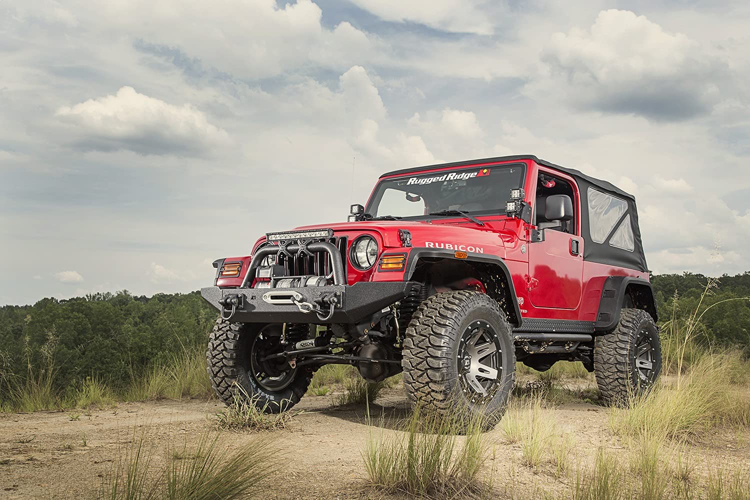 Hurricane Fender Flare Kit | Rugged Ridge, Textured Black | 11640.30 | Fits 1997-2006 Jeep Wrangler TJ