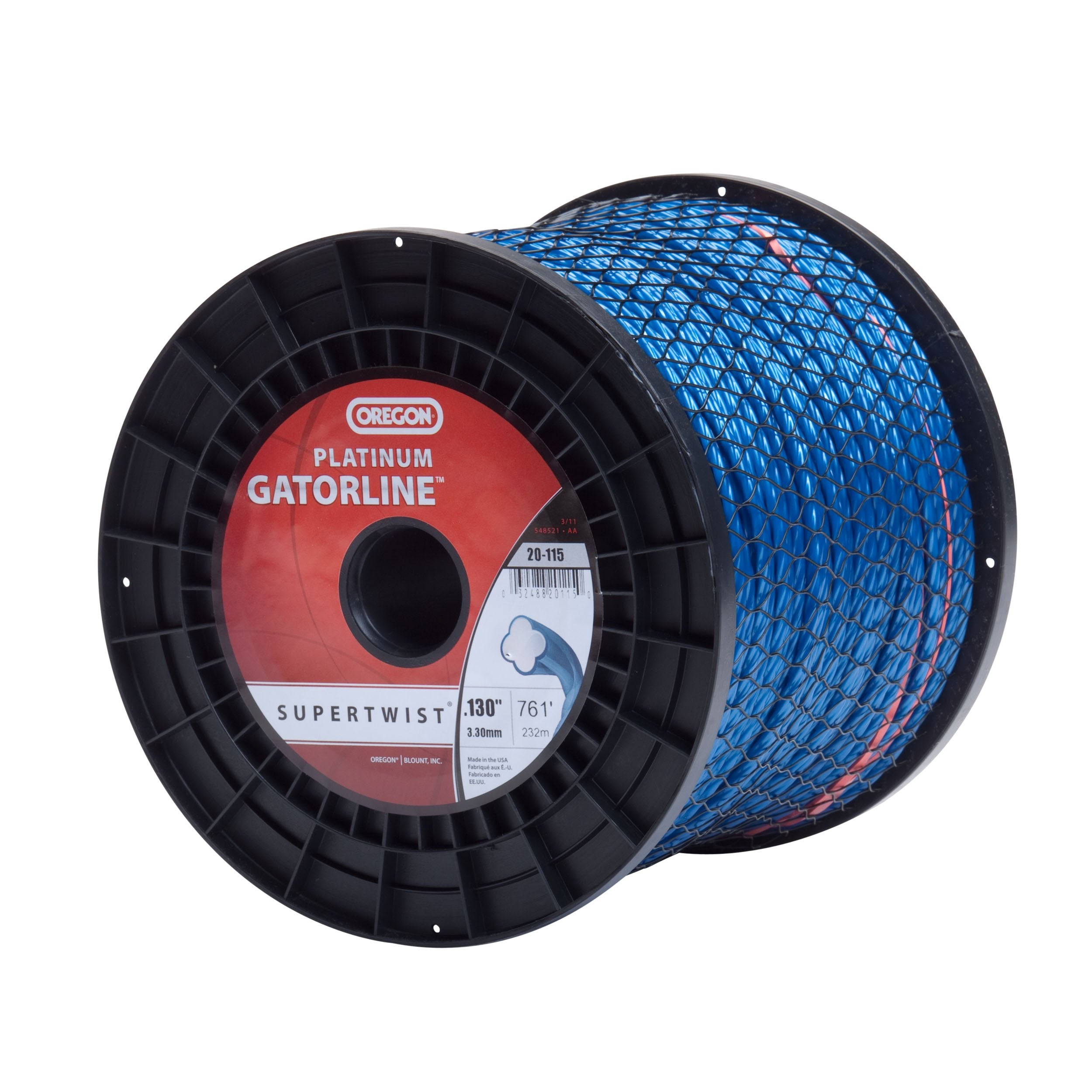 Oregon Platinum Gatorline 20-115 5-Pound Spool String Trimmer Line 0.130-Inch Gauge