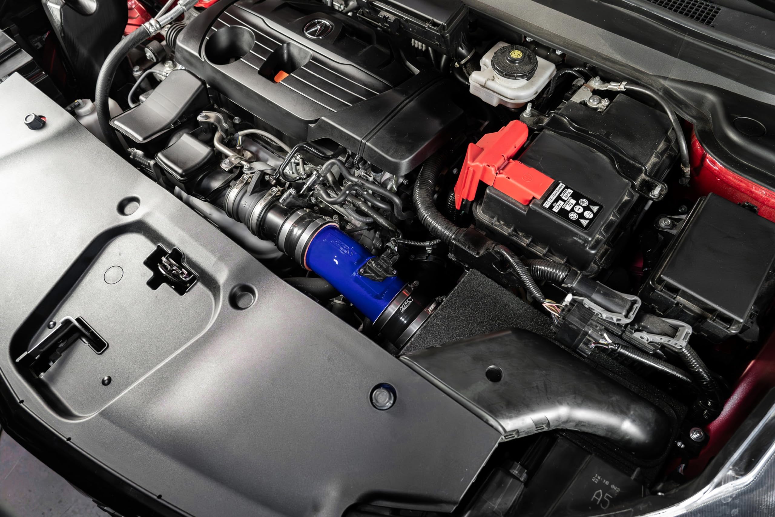 HPS Blue Air Intake Kit Cool Ram with Heat Shield Compatible for 2019-2024 Acura RDX 2.0L Turbo, 827-729BL