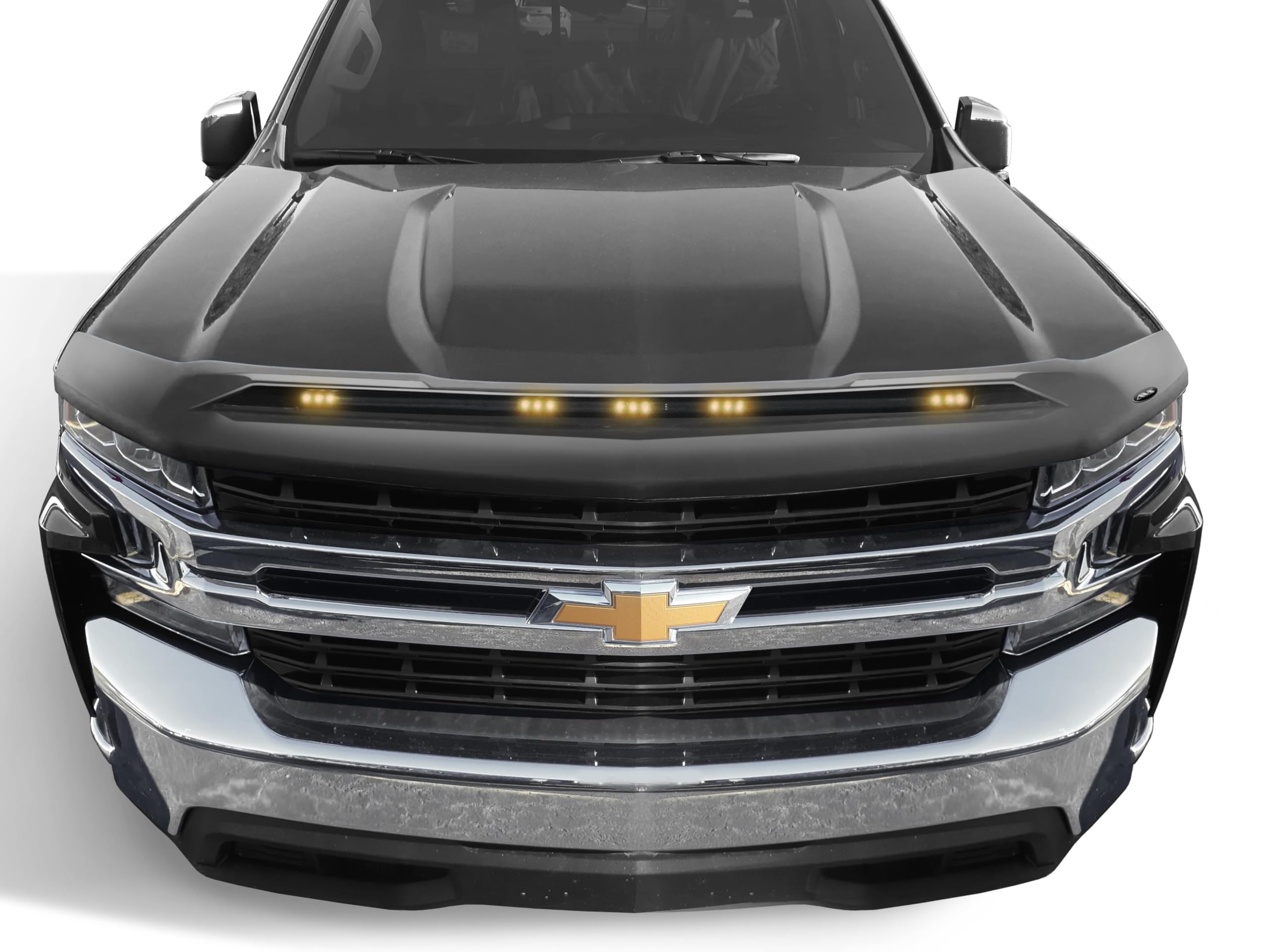Aeroskin Auto Ventshade Hood Lightshield / Protector | Fits 2010 - 2025 Toyota 4Runner | Low Profile Deflector / Bug Shield - 1 pc., Textured Black | 753025