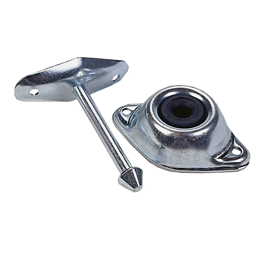 Plunger Door Holder JR Products 10284 - Straight, 3", Silver