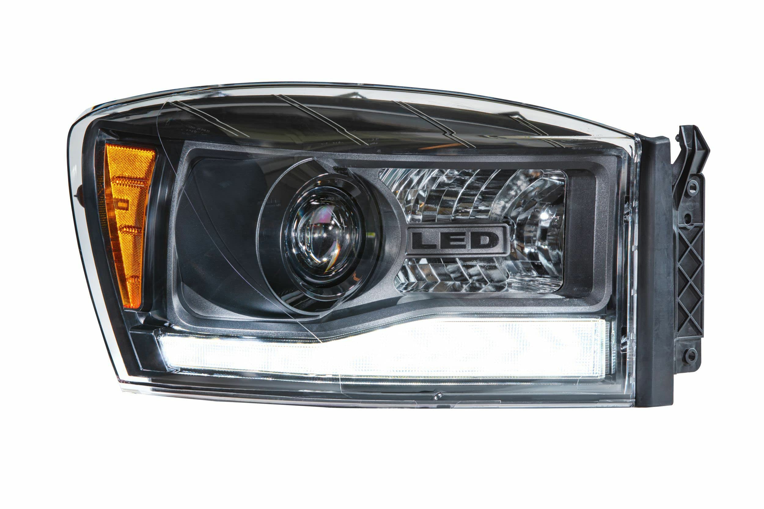 Dodge Ram XB Hybrid LED Headlights: (06-08) (Pair/ASM) Morimoto LF558