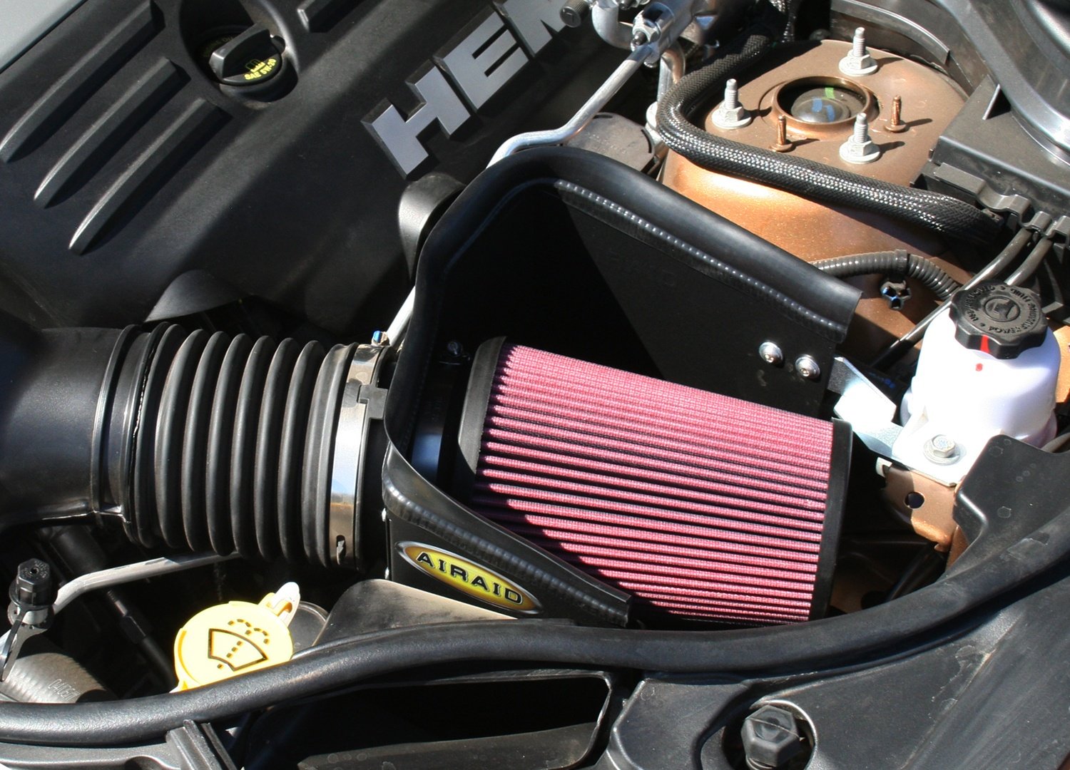 Cold Air Intake System AIRAID by K&N: Increased Horsepower, Dry Synthetic Filter: Compatible with 2011-2020 DODGE/JEEP (Durango, Grand Cherokee) AIR-311-212