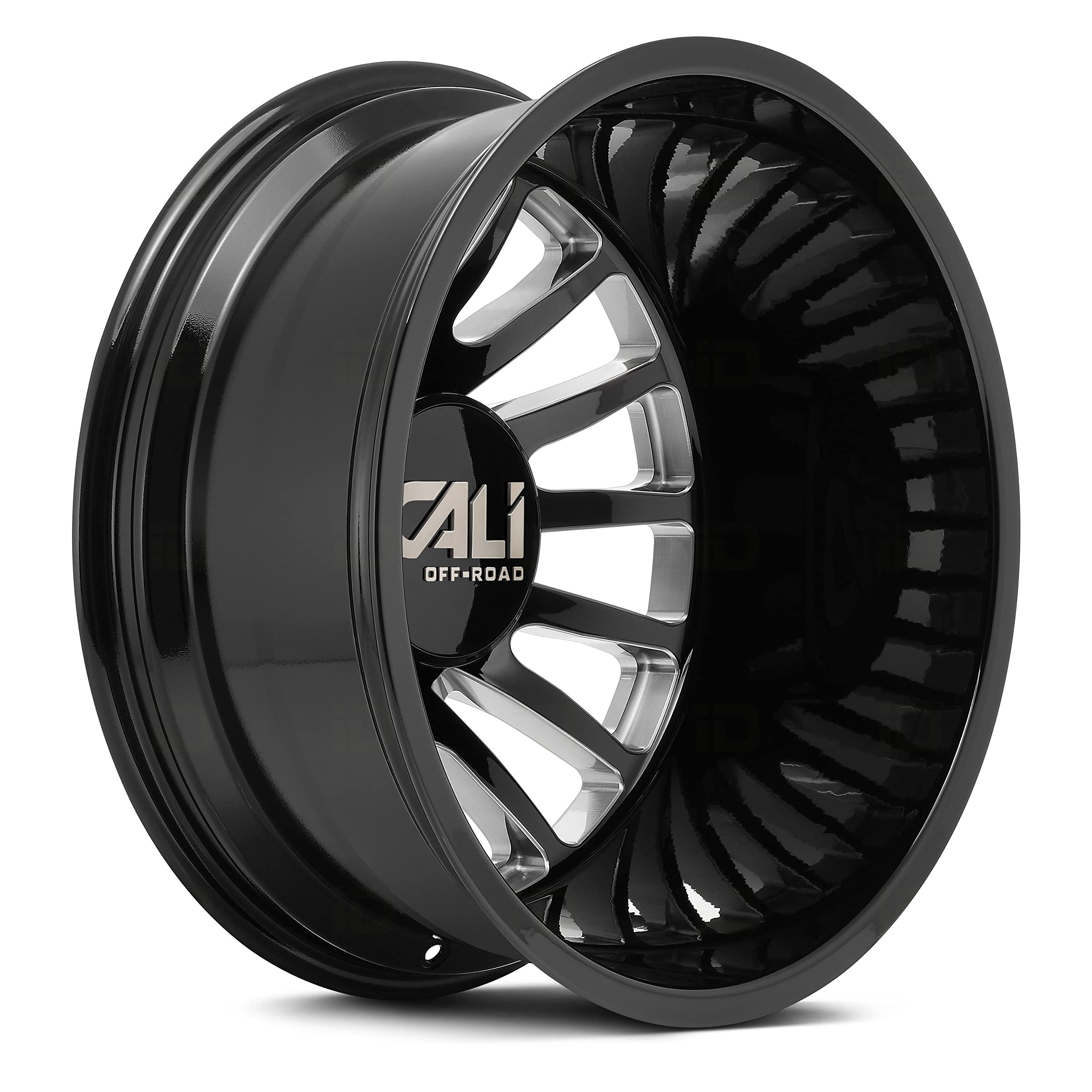 SUMMIT CALI OFF-ROAD DUALLY Gloss Black Wheel with Painted (22 x 8.25 inches /8 x 210 mm, 115 mm Offset)