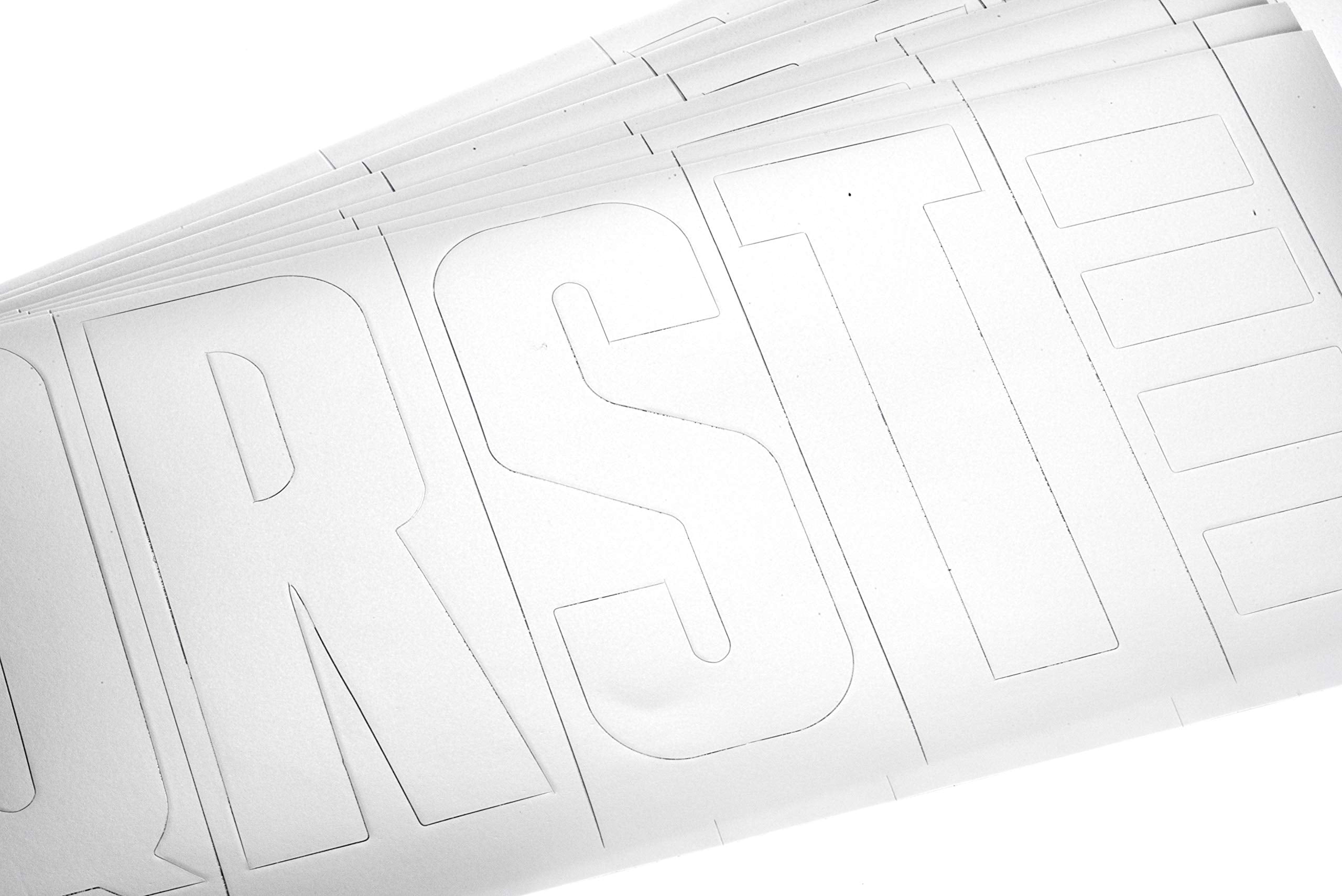 148-Piece Attwood Waterproof Vinyl Boating Letter and Number Kit, White Finish